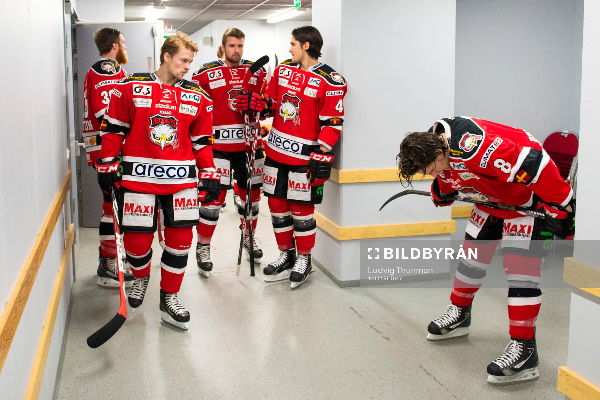 Malmö Redhawks spelare taggar upp