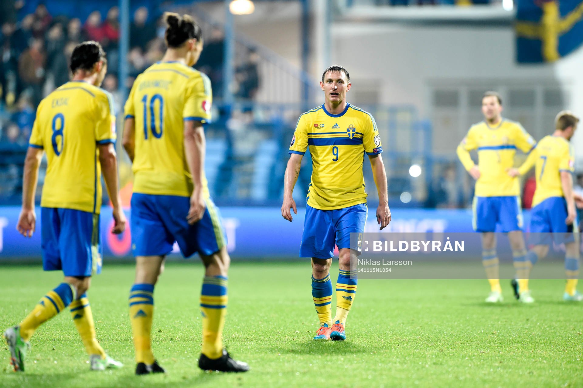 Sveriges Albin Ekdal, Zlatan Ibrahimovic och Kim