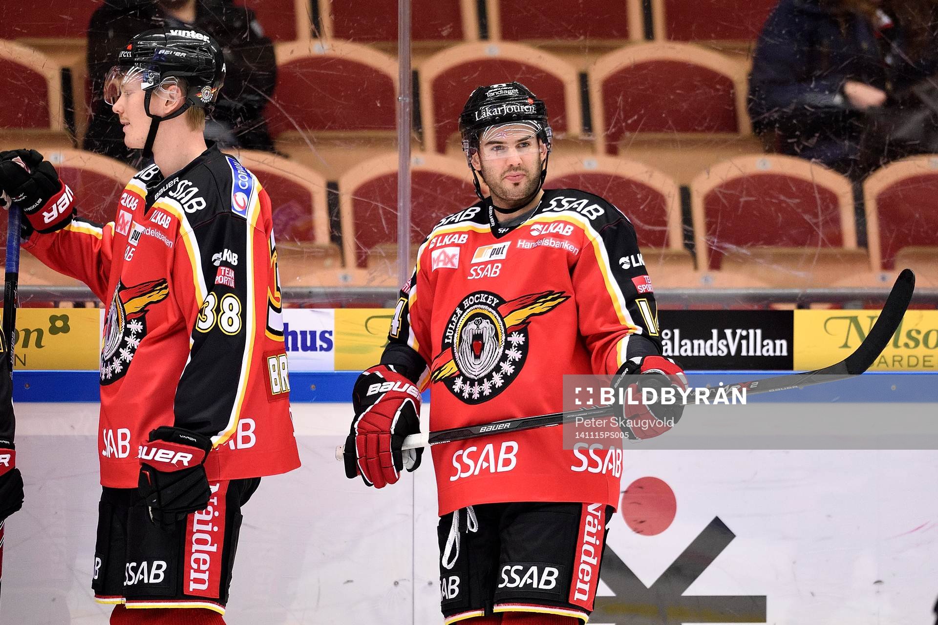 Luleås Stephen Dixon på uppvärmningen