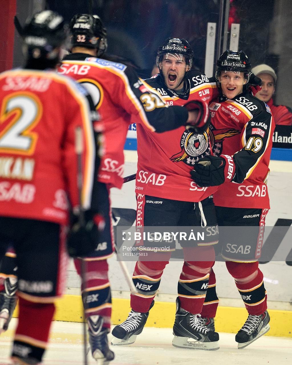Luleås Stephen Dixon jublar