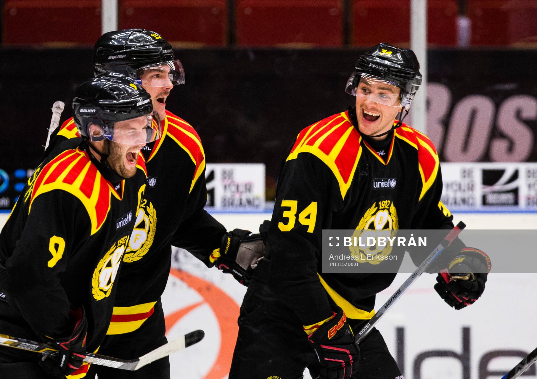 Brynäs Daniel Brodin jublar