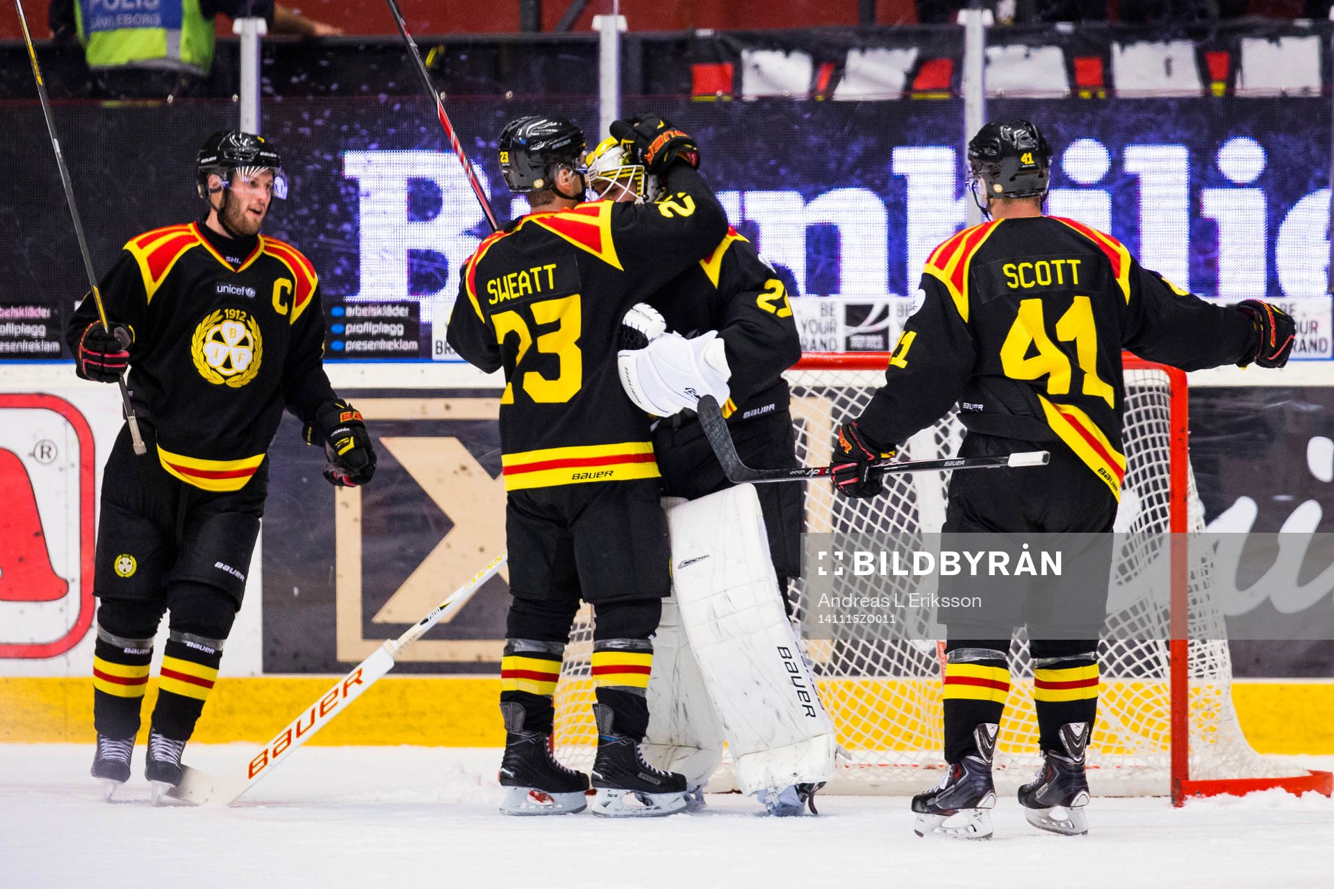 Brynäs Niclas Andersén, Bill Sweatt och Greg Scott