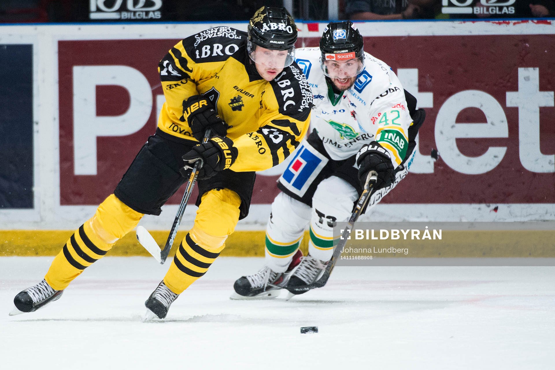 s Jonathan Andersson ochBjörklövens Mark Hurtubise