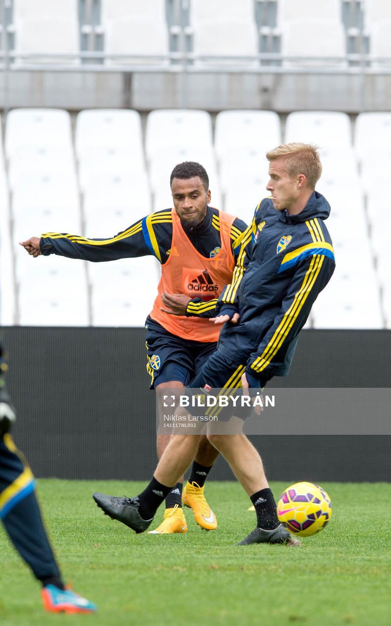 Sveriges Oscar Wendt och Isaac Kiese Thelin