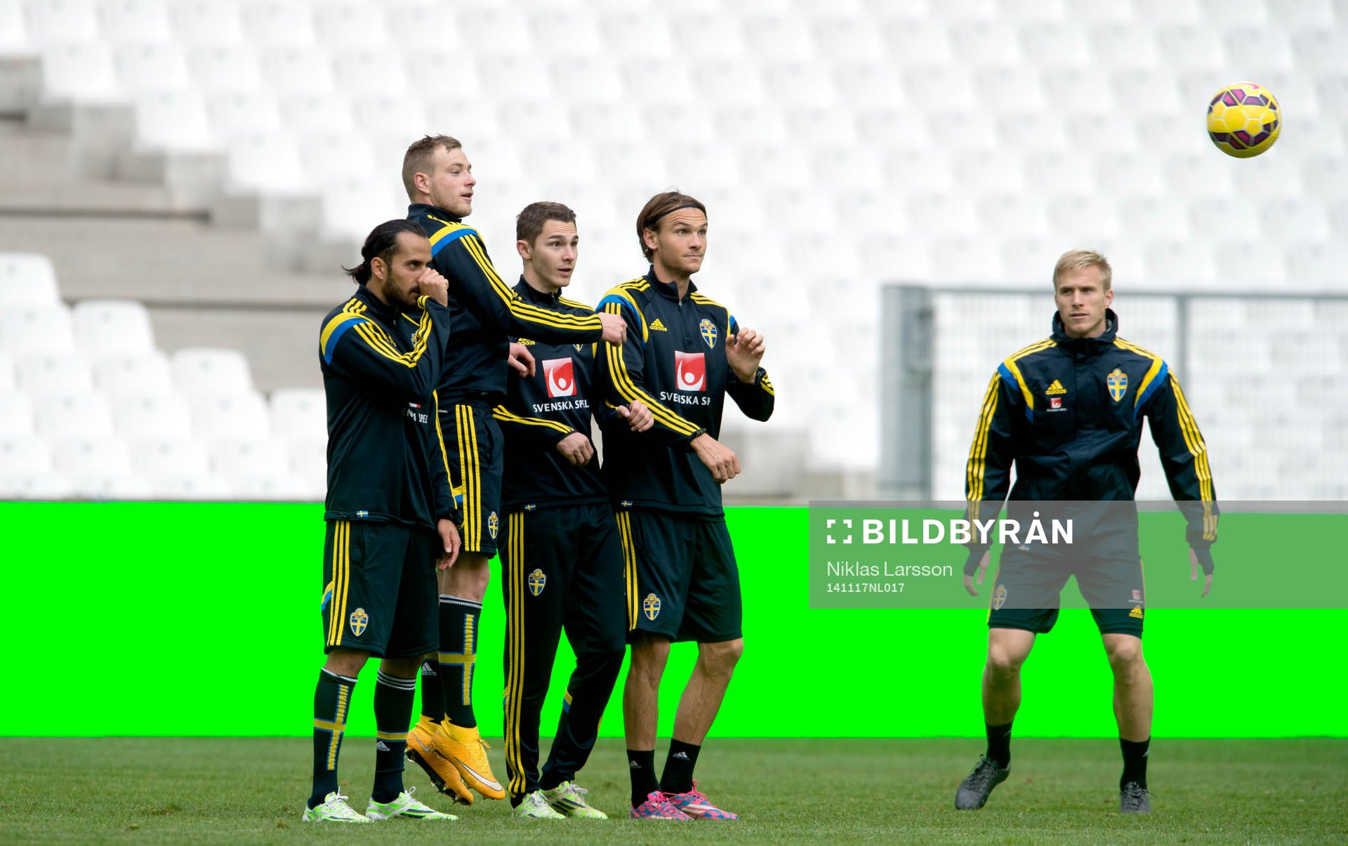 Sveriges Erkan Zengin, John Guidetti, Branimir Hrgota och