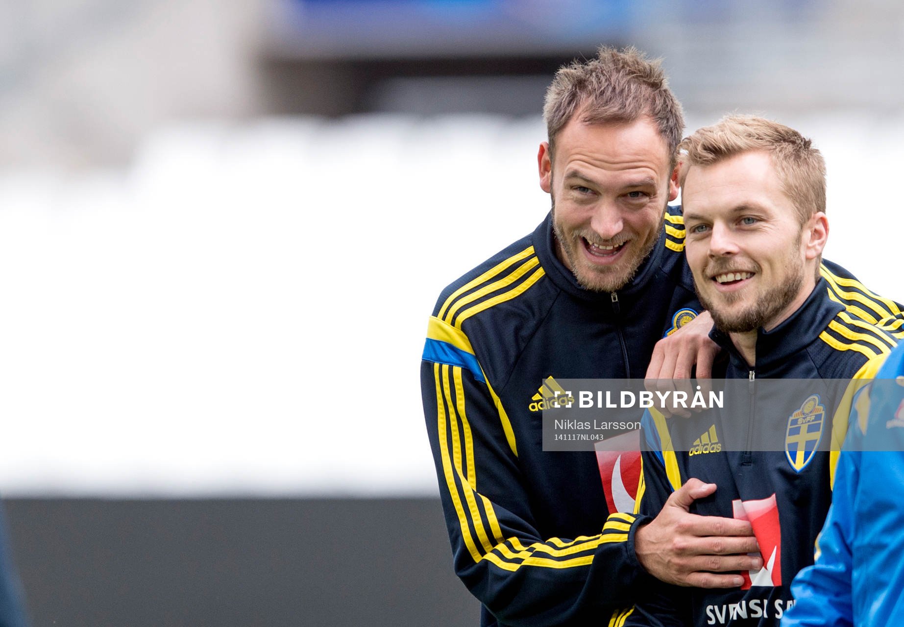 Sveriges Andreas Granqvist och Sebastian Larsson