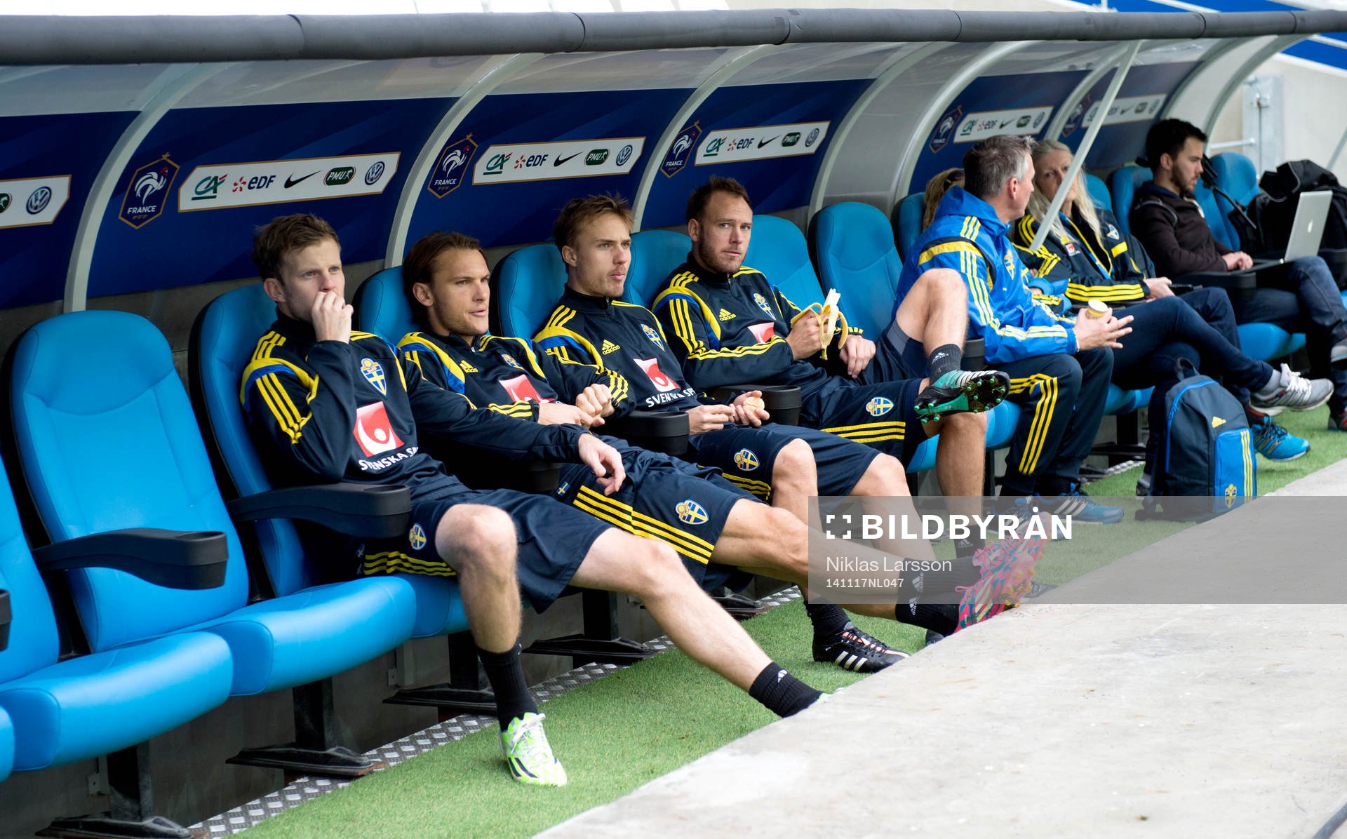 Sveriges Mikael Antonsson, Albin Ekdal, Pierre Bengtsson