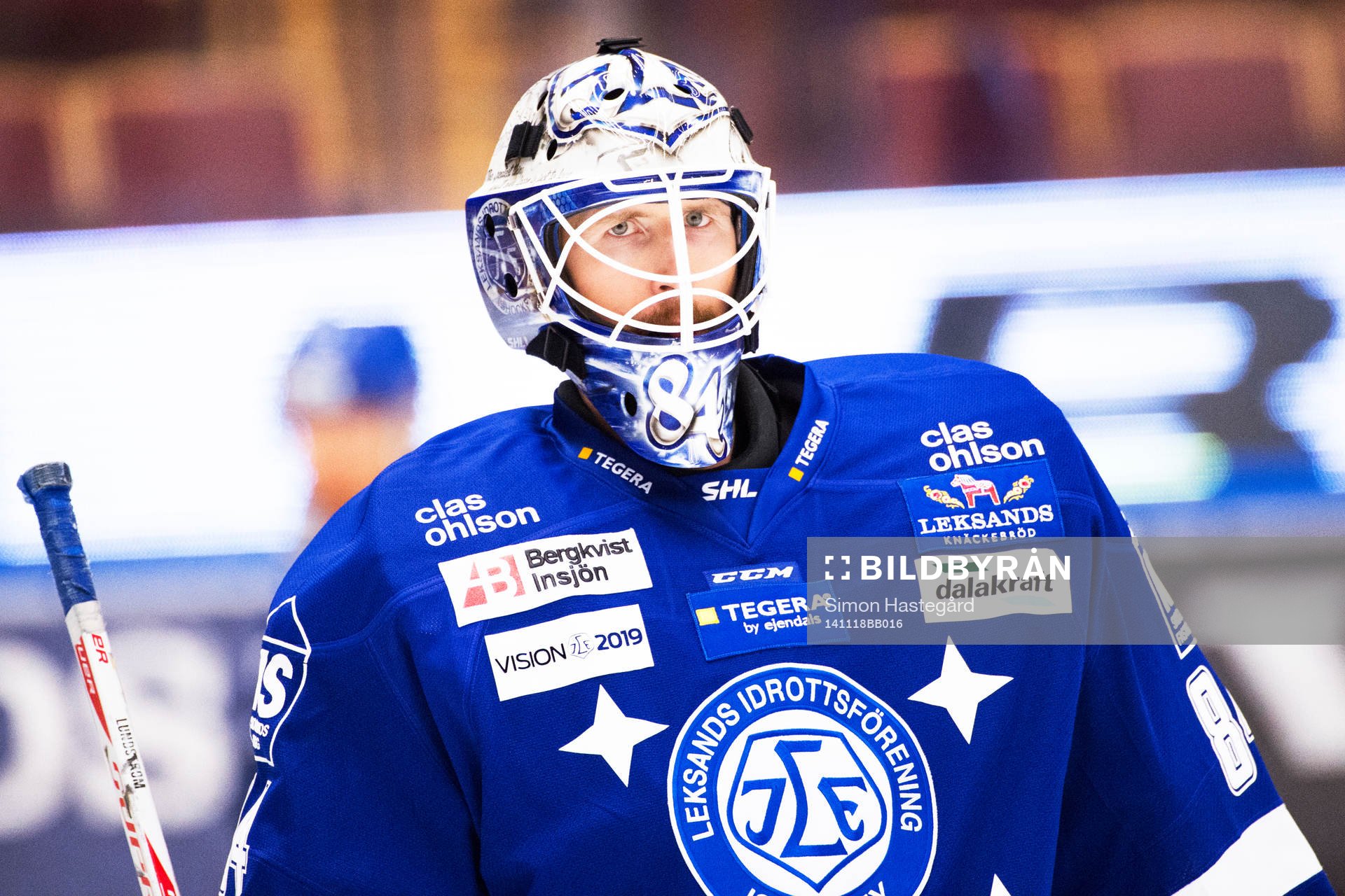 Leksands Leksands målvakt Joakim Lundström före