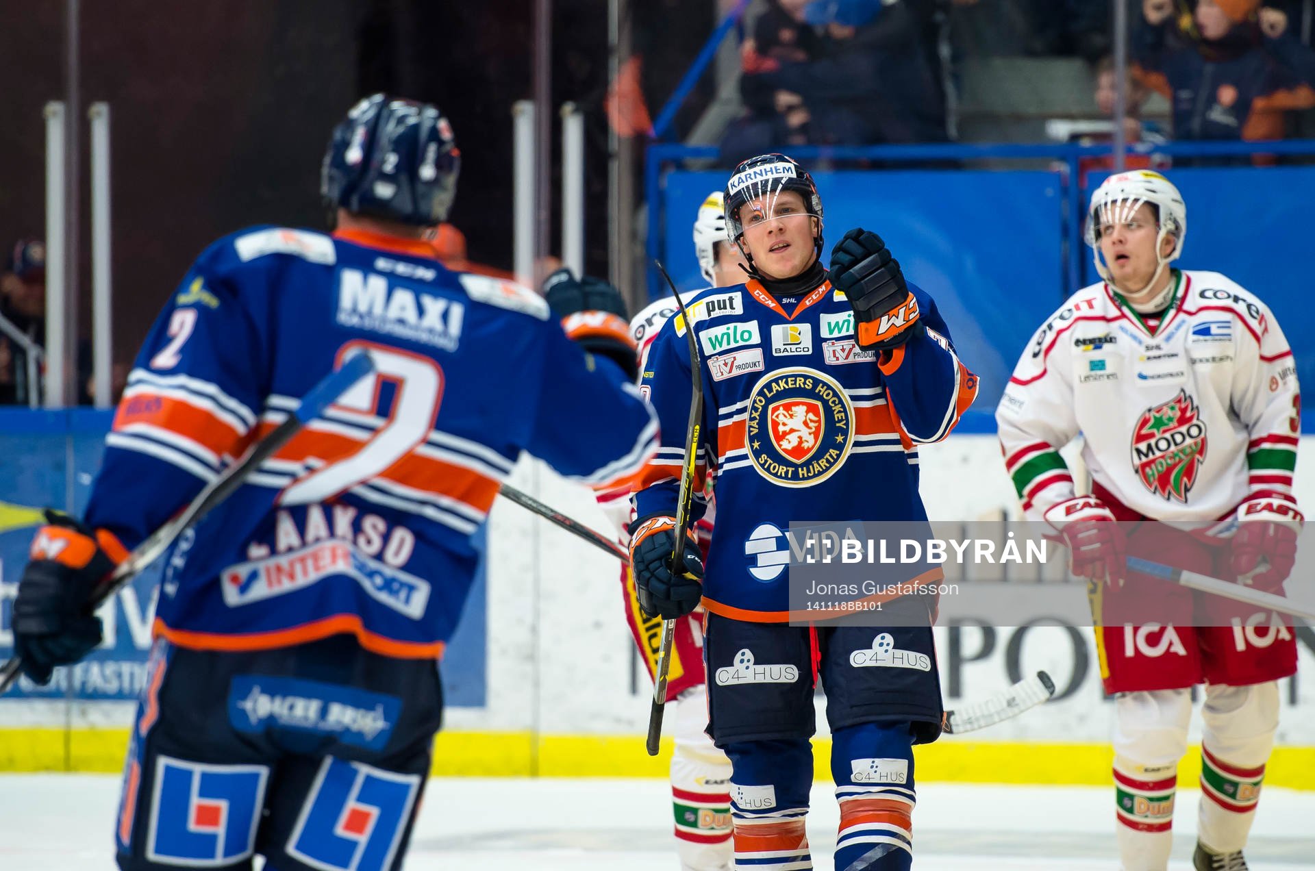 Växjös Patrik Lundh jublar