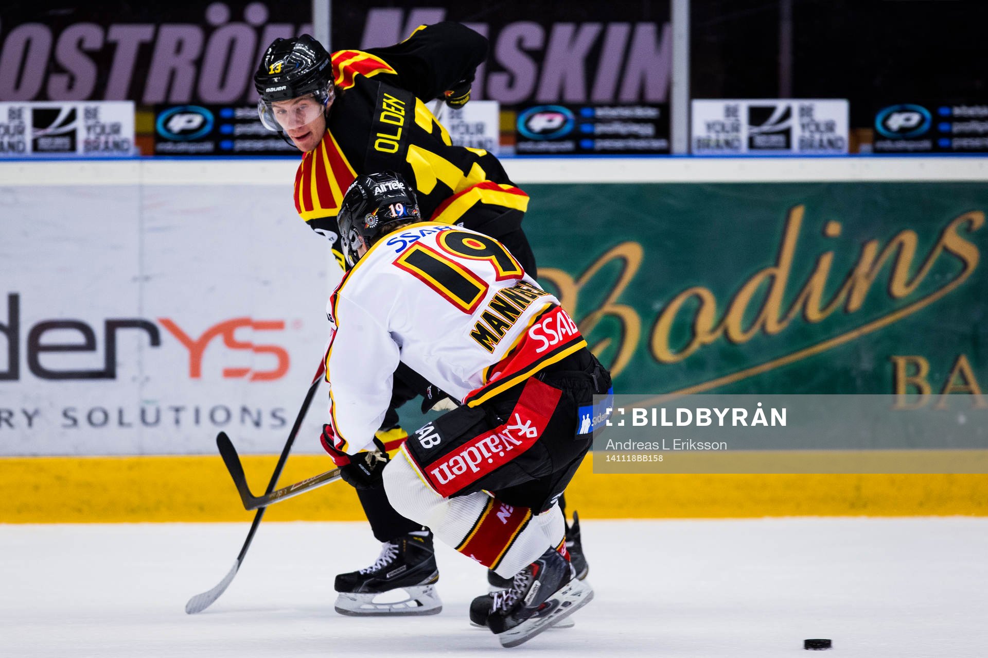 Brynäs Sondre Olden och Luleås Daniel Mannberg