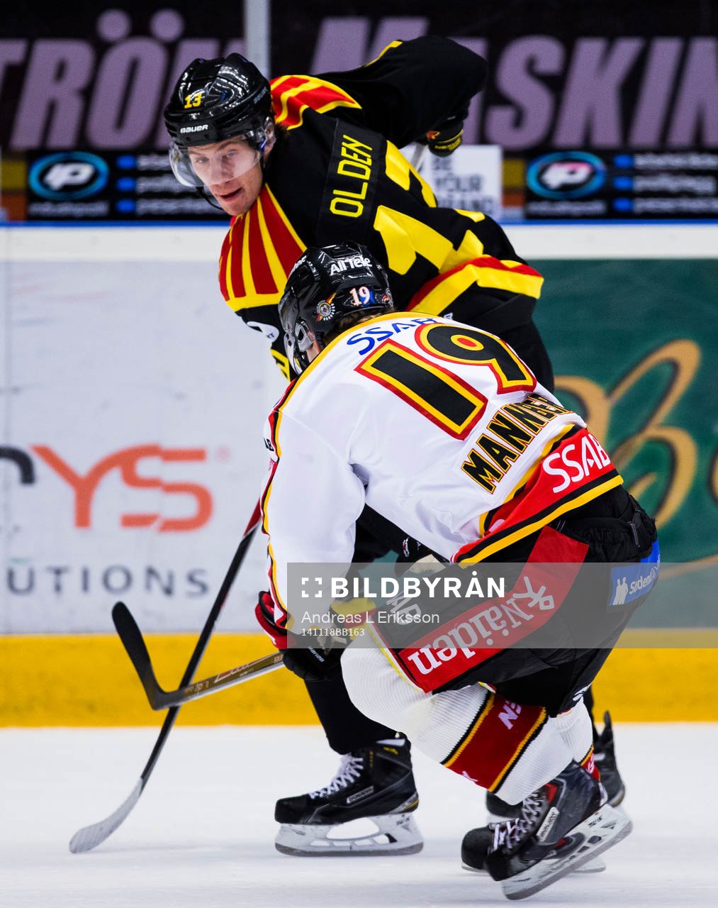 Brynäs Sondre Olden och Luleås Daniel Mannberg