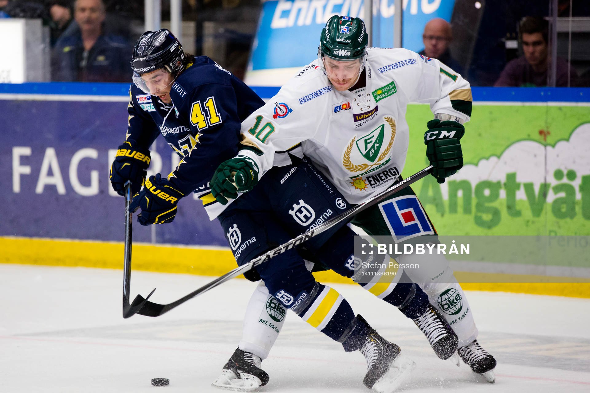 s Chris Campoli mot Färjestads Shawn Lalonde
