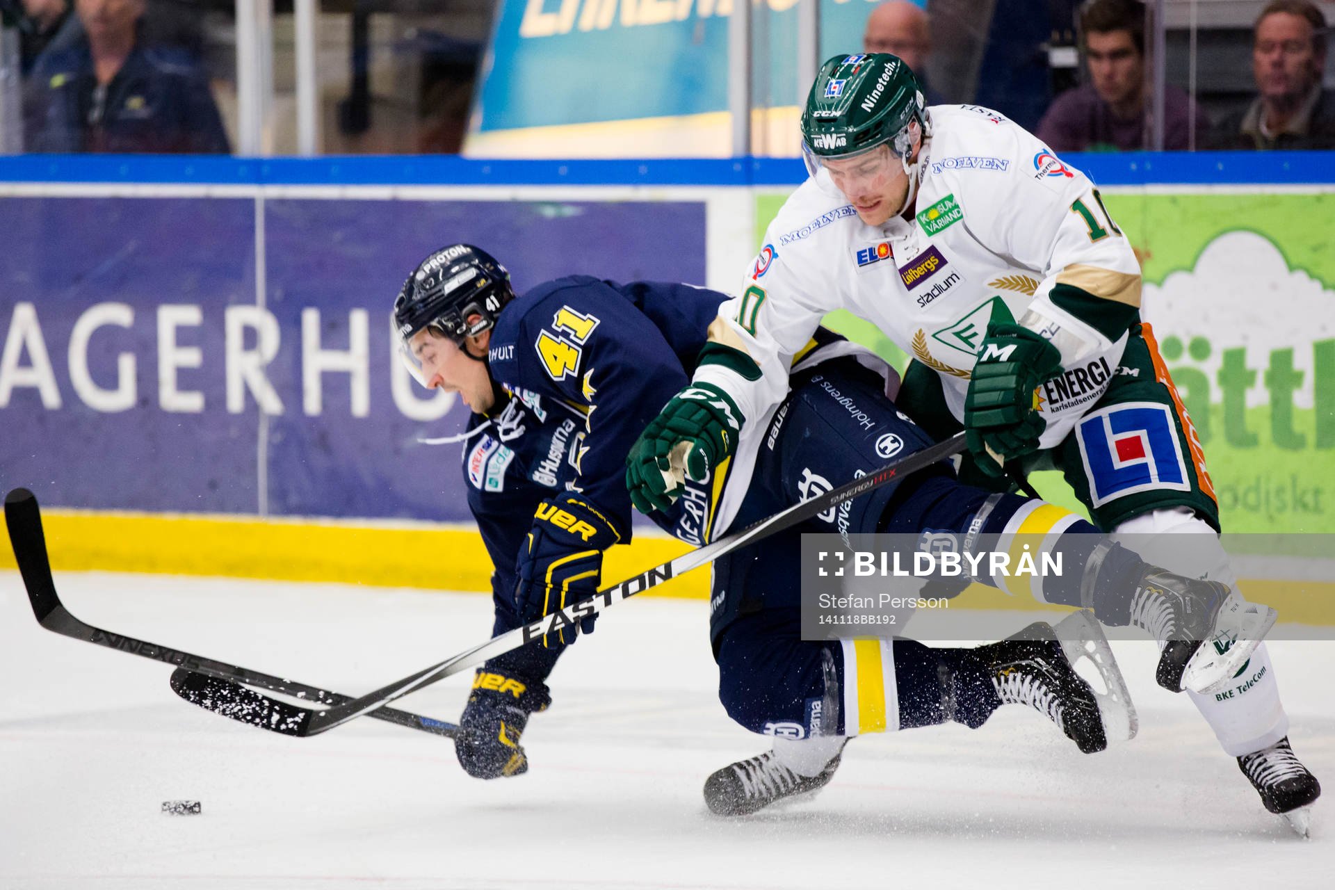 s Chris Campoli mot Färjestads Shawn Lalonde