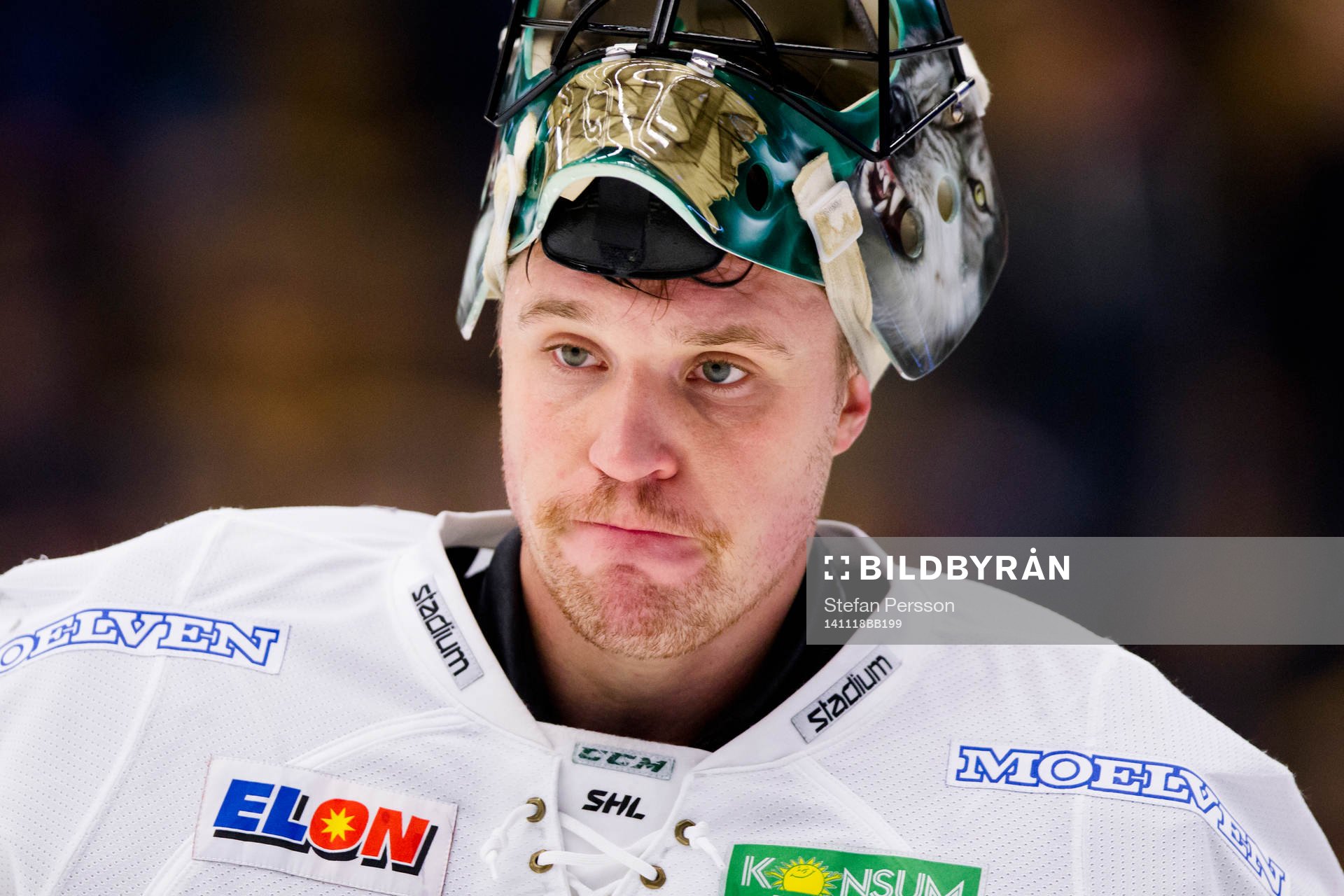 Färjestads målvakt Justin Pogge