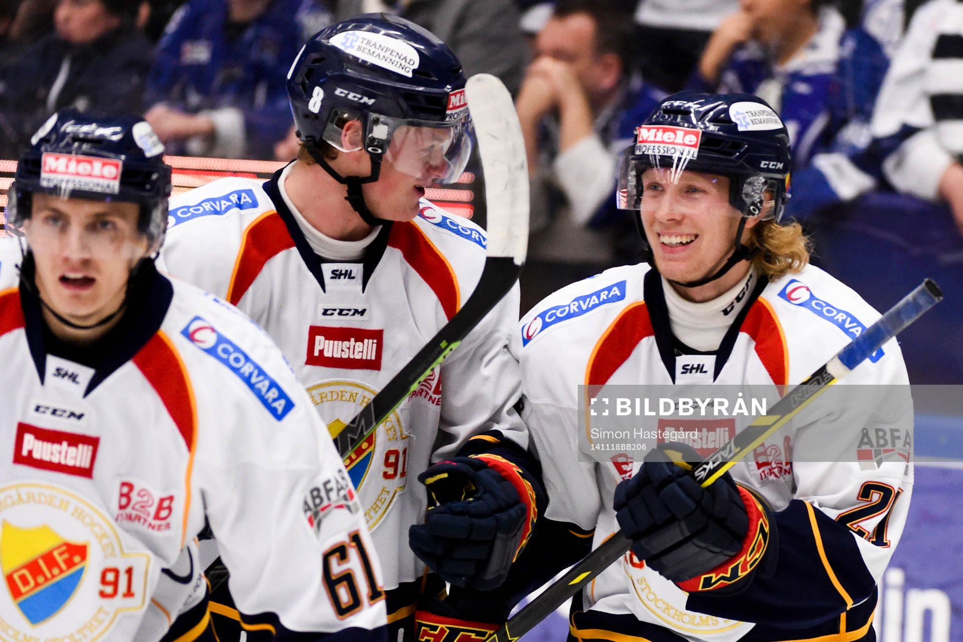 Djurgårdens Markus Ljungh, Linus Arnesson och Nicklas