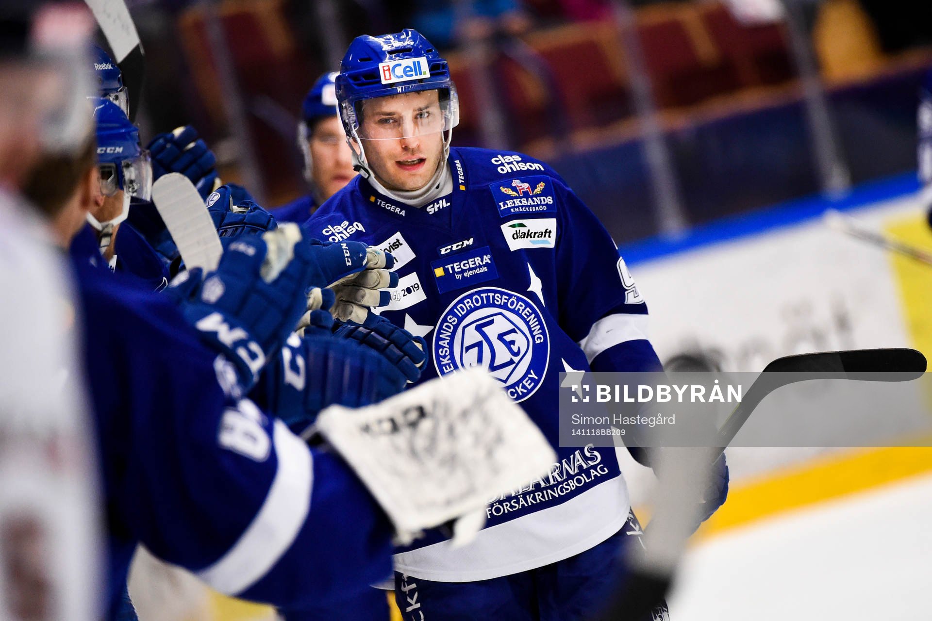 Leksands Fabian Brunnström jublar