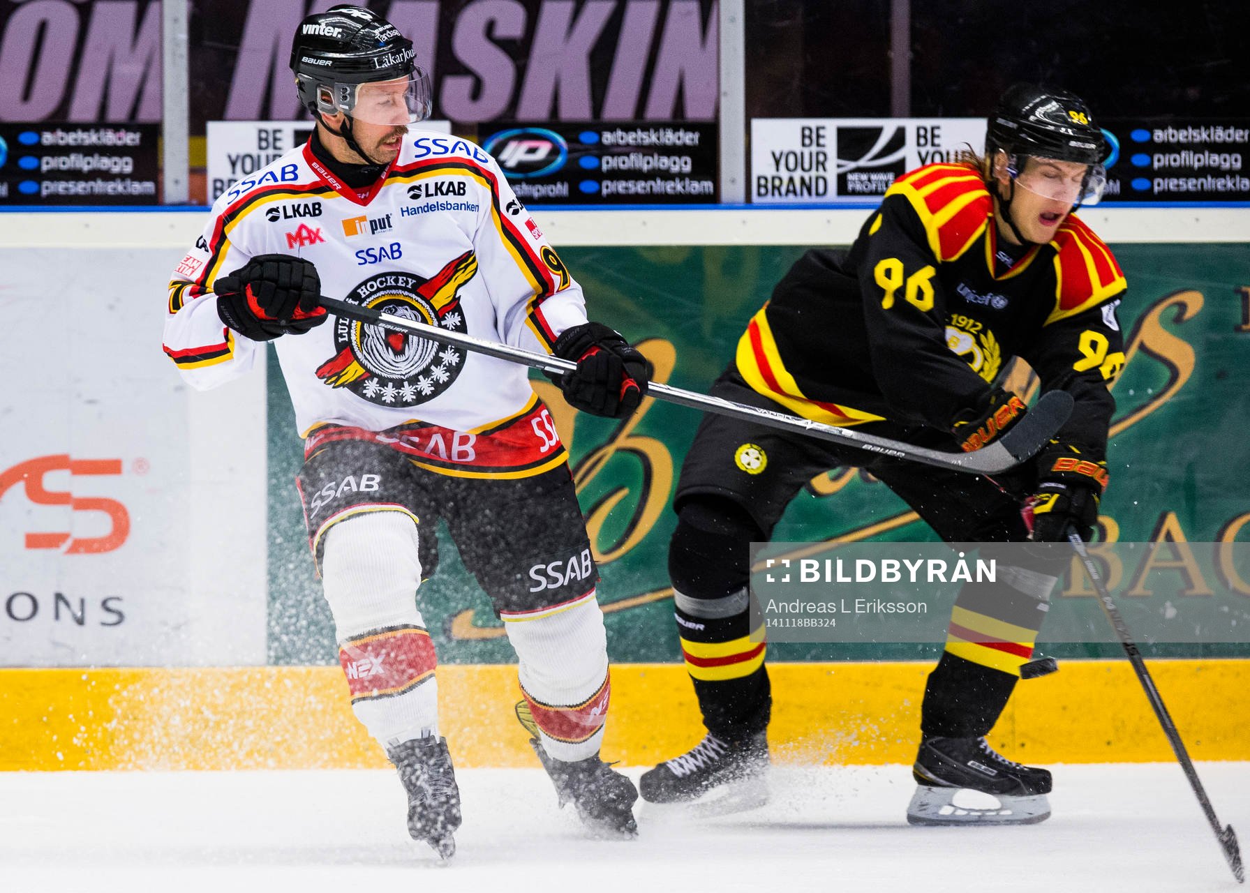 Luleås Per Ledin och Brynäs Oskar Lindblomunder