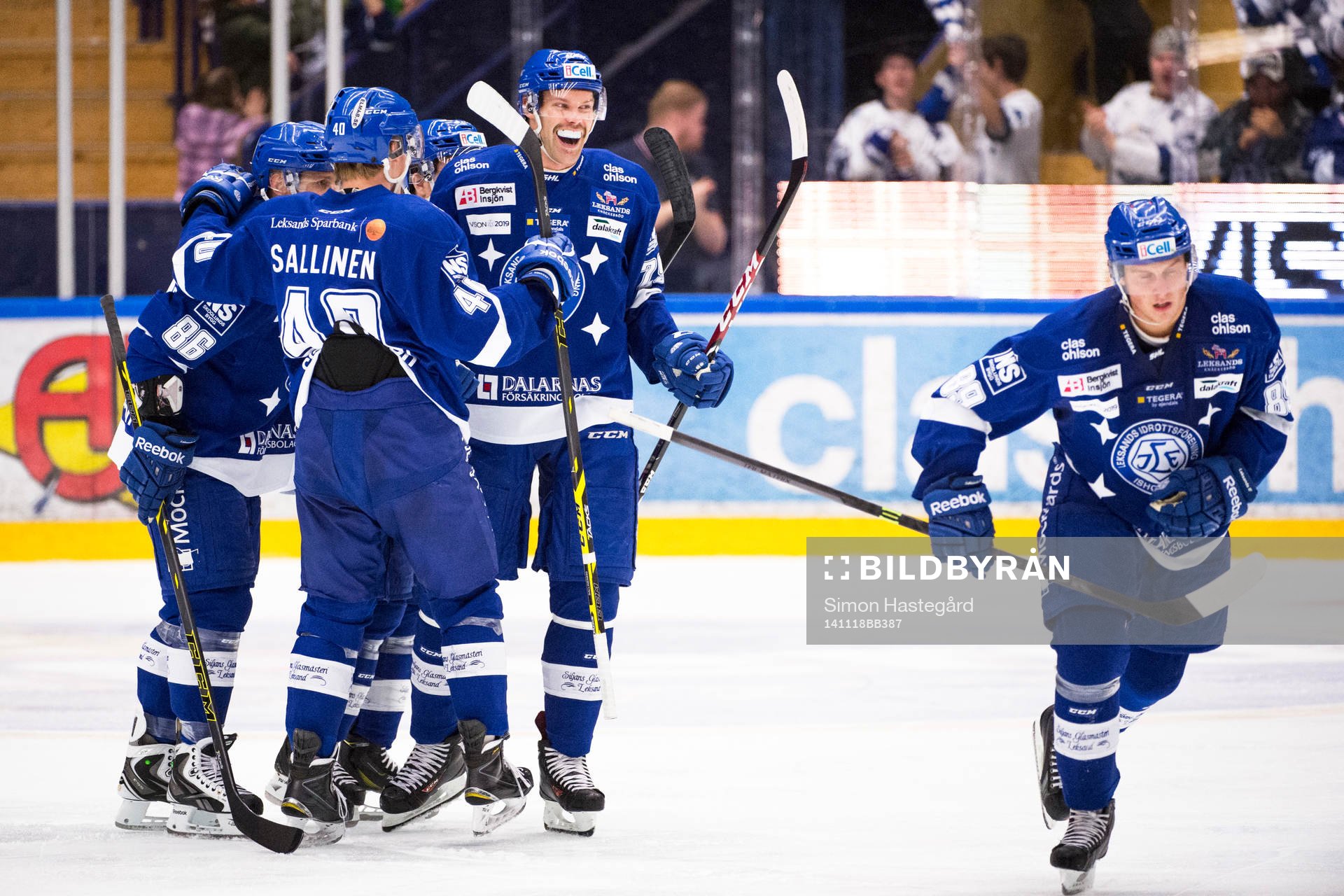 Leksands Joonas Rönnberg jublar