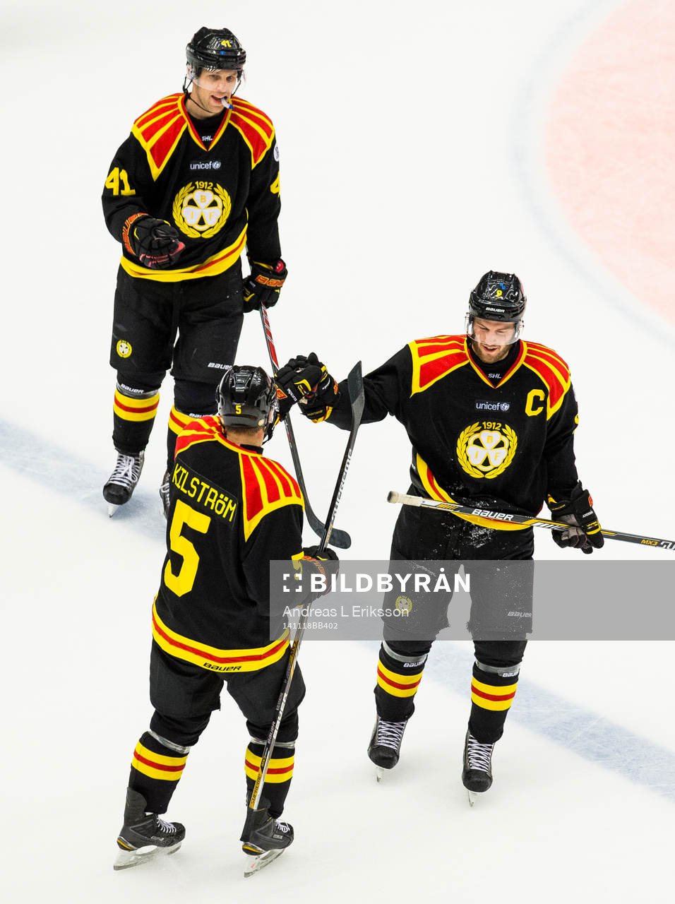 Brynäs Greg Scott, Lukas Kilström och Niclas Andersén