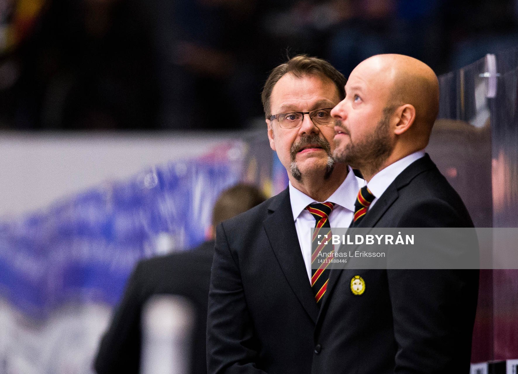Brynäs målvaktstränare Pekka Alsén och tränare Tommy