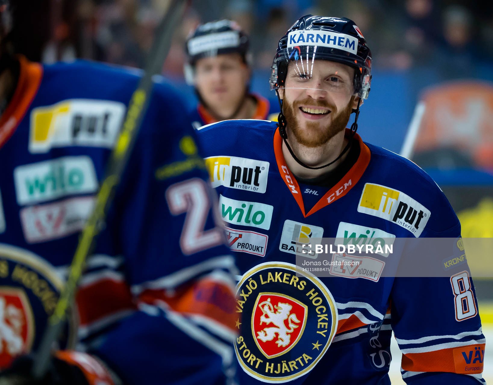 Växjös Liam Reddox har gjort 5-3 till Växjö