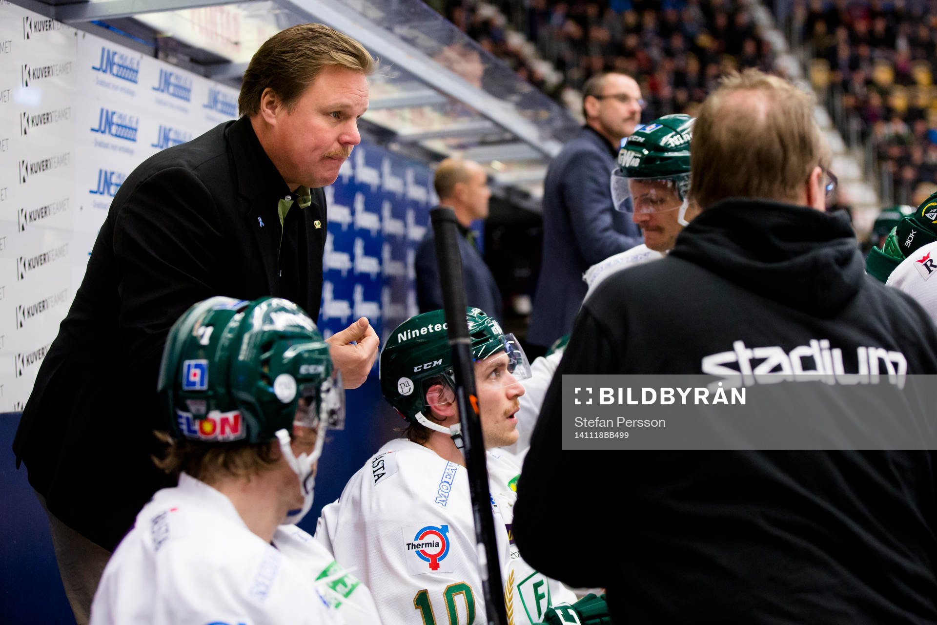 Färjestads Leif Carlsson coachar sitt lag