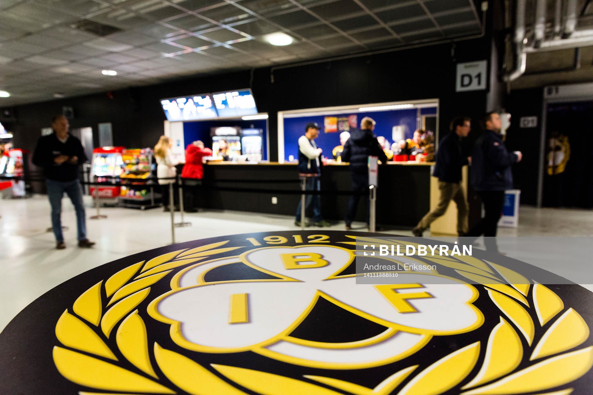 Publikutrymme i Gavlerinken arena innan ishockeymatchen i