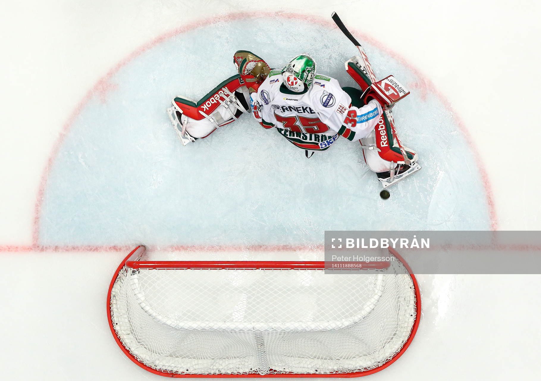 Mål 2-2 av Dominik Granak förbi Frölundas målvakt Linus