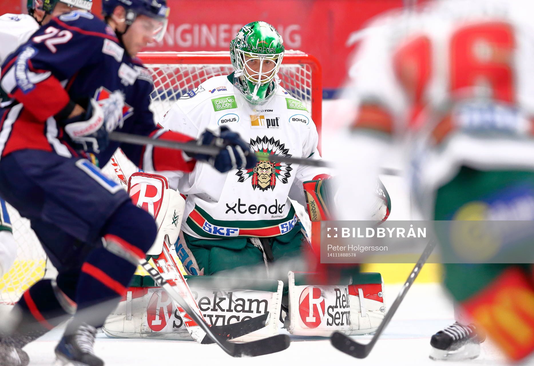 Frölundas målvakt Linus Fernström