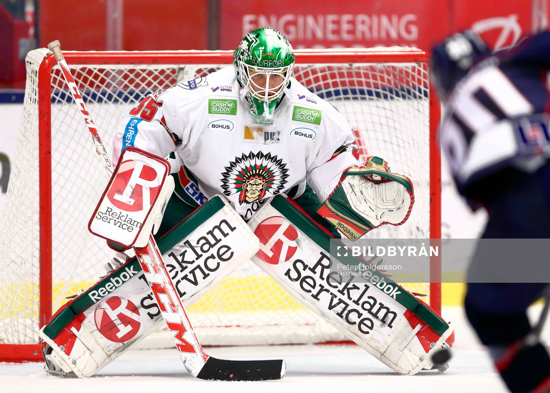 Frölundas målvakt Linus Fernström