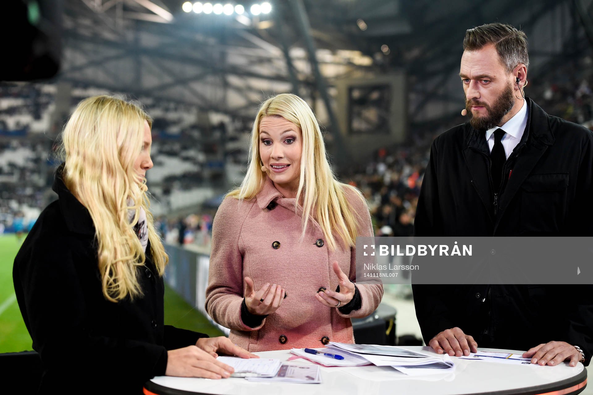 Anna Brolin, Hanna Marklund, och Olof Lundh, TV4 Sport