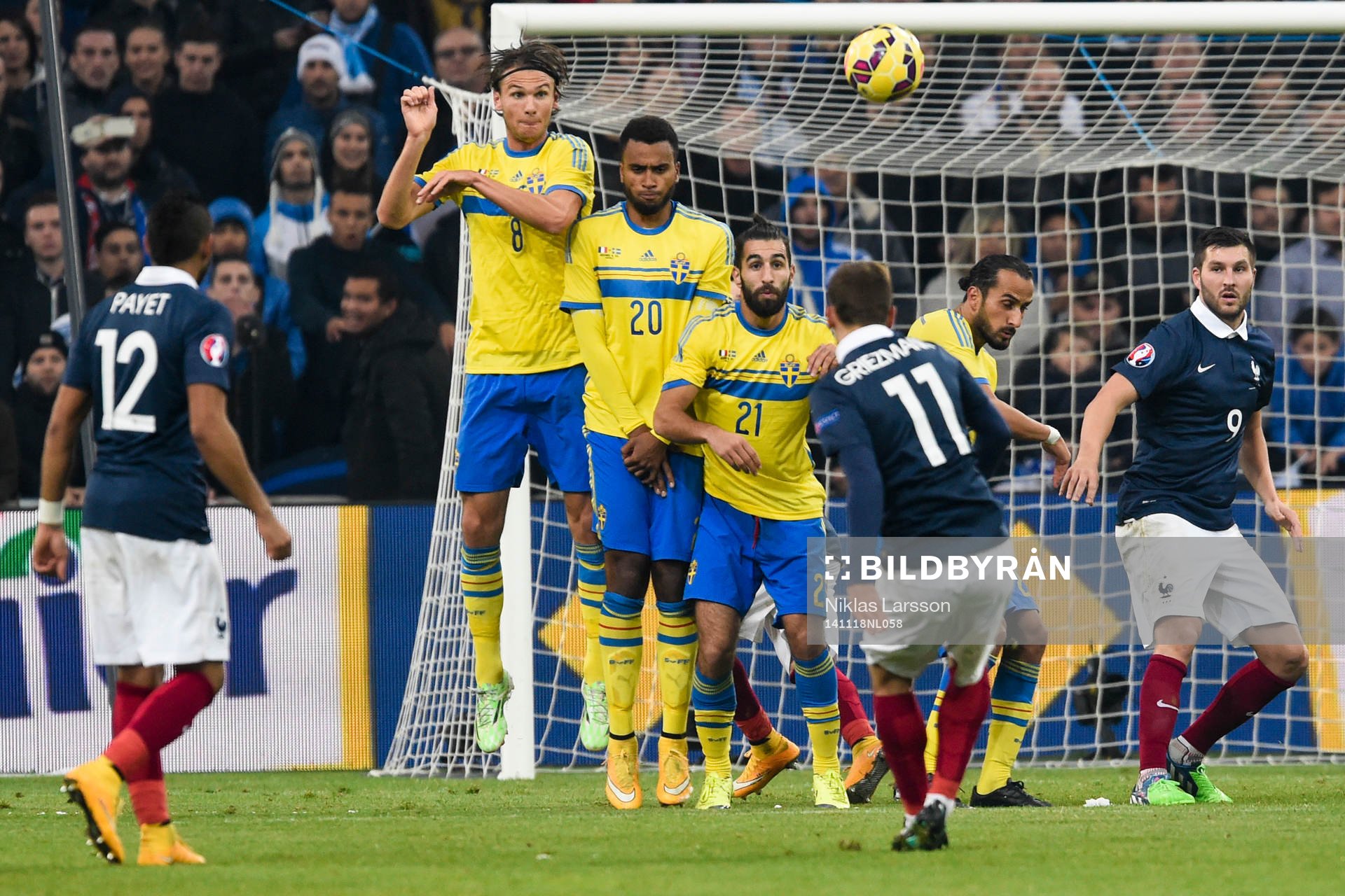 Sveriges Albin Ekdal, Isaac Kiese Thelin och Jimmy Durmaz