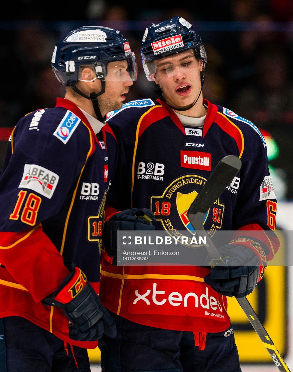 Djurgårdens Michael Holmqvist och Andreas Englund