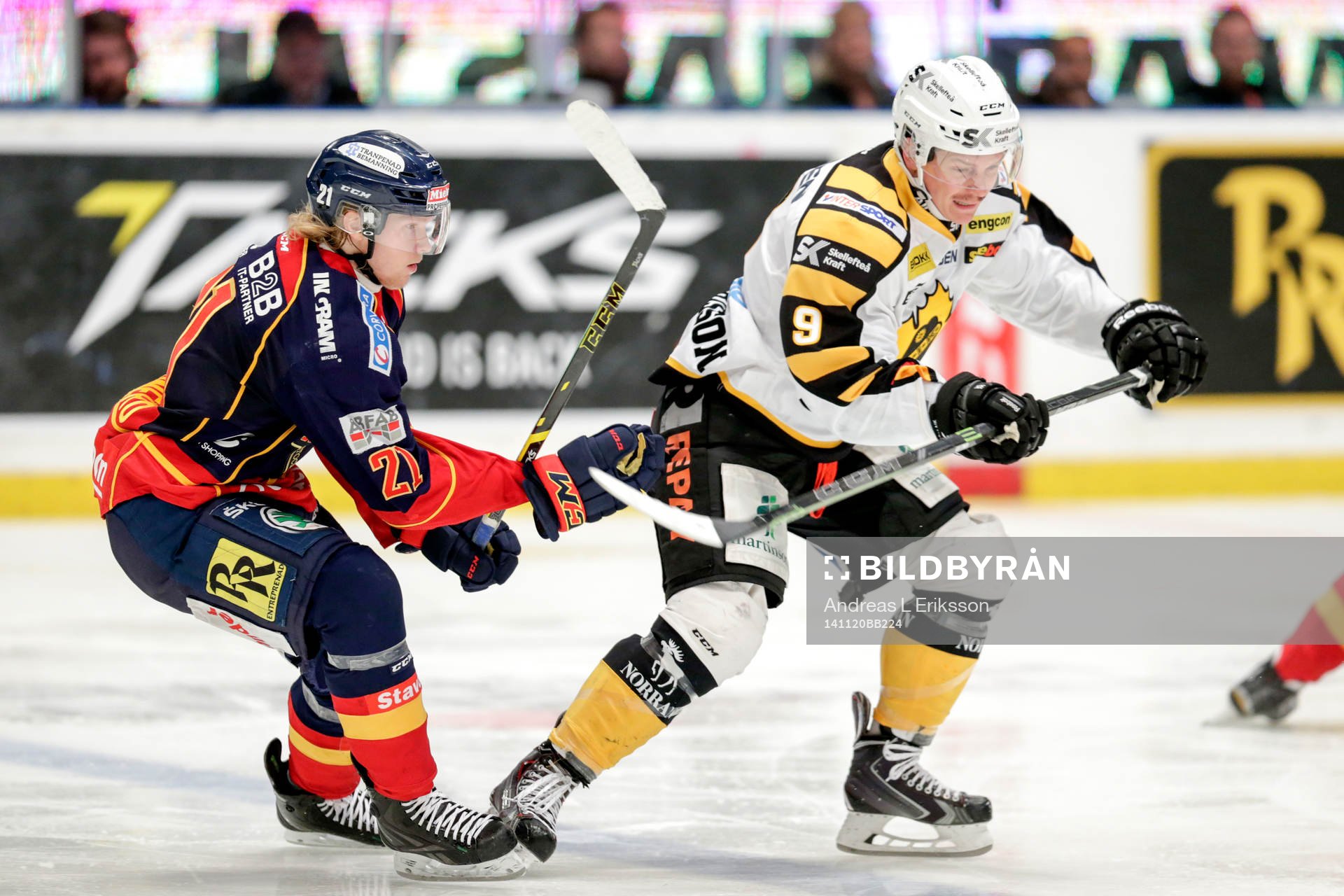 Djurgårdens Nicklas Heinerö och Skellefteås Patrik