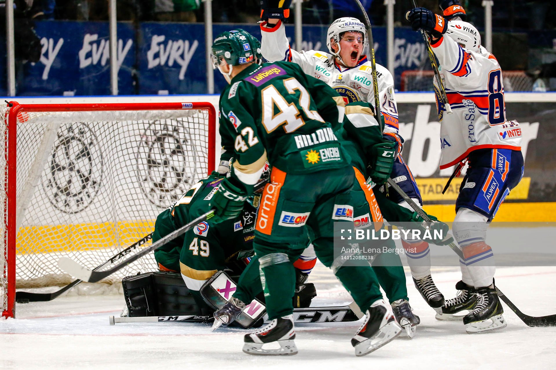 Växjös Robin Söderquist jublar