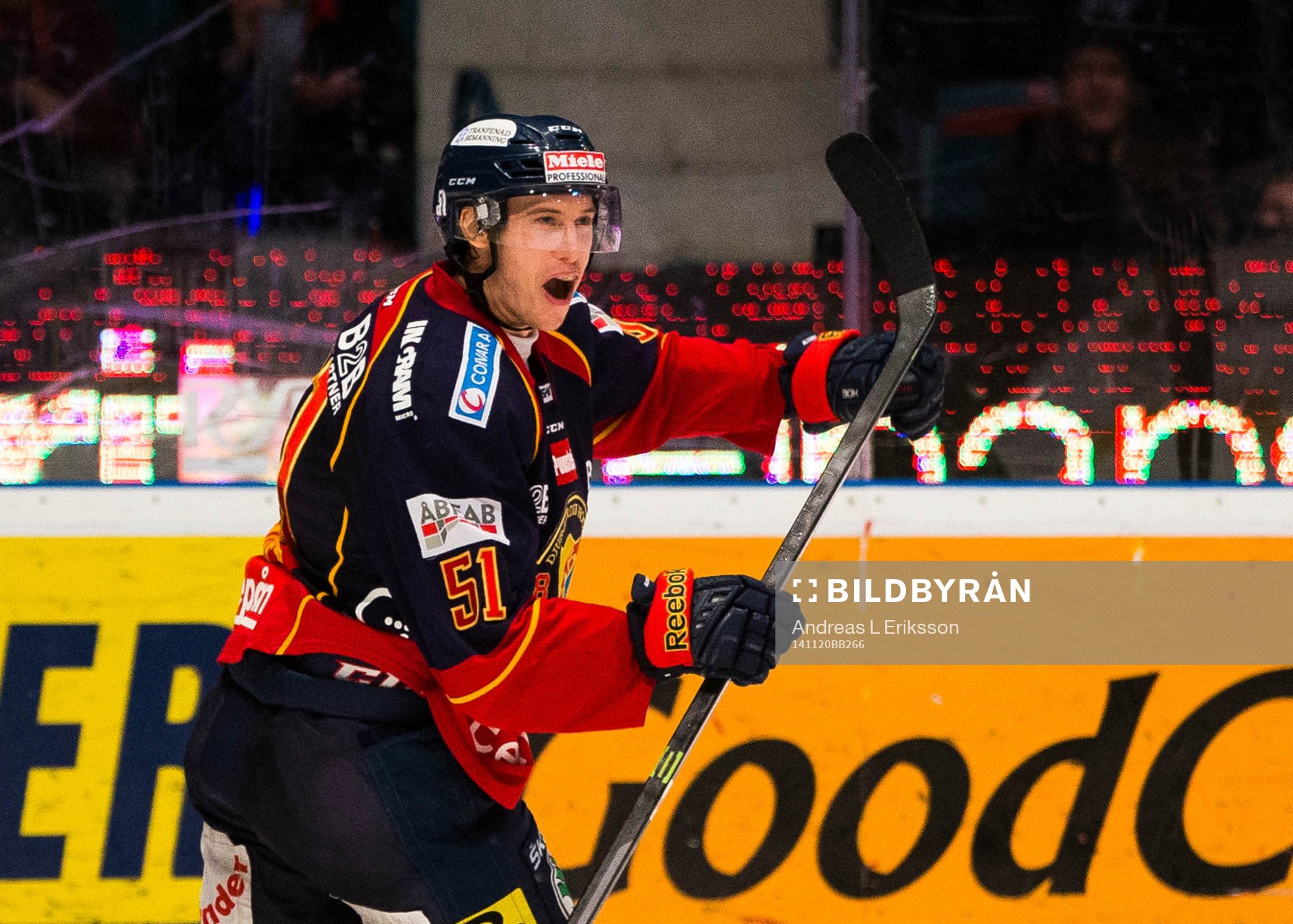 Djurgårdens Robin Alvarez jublar