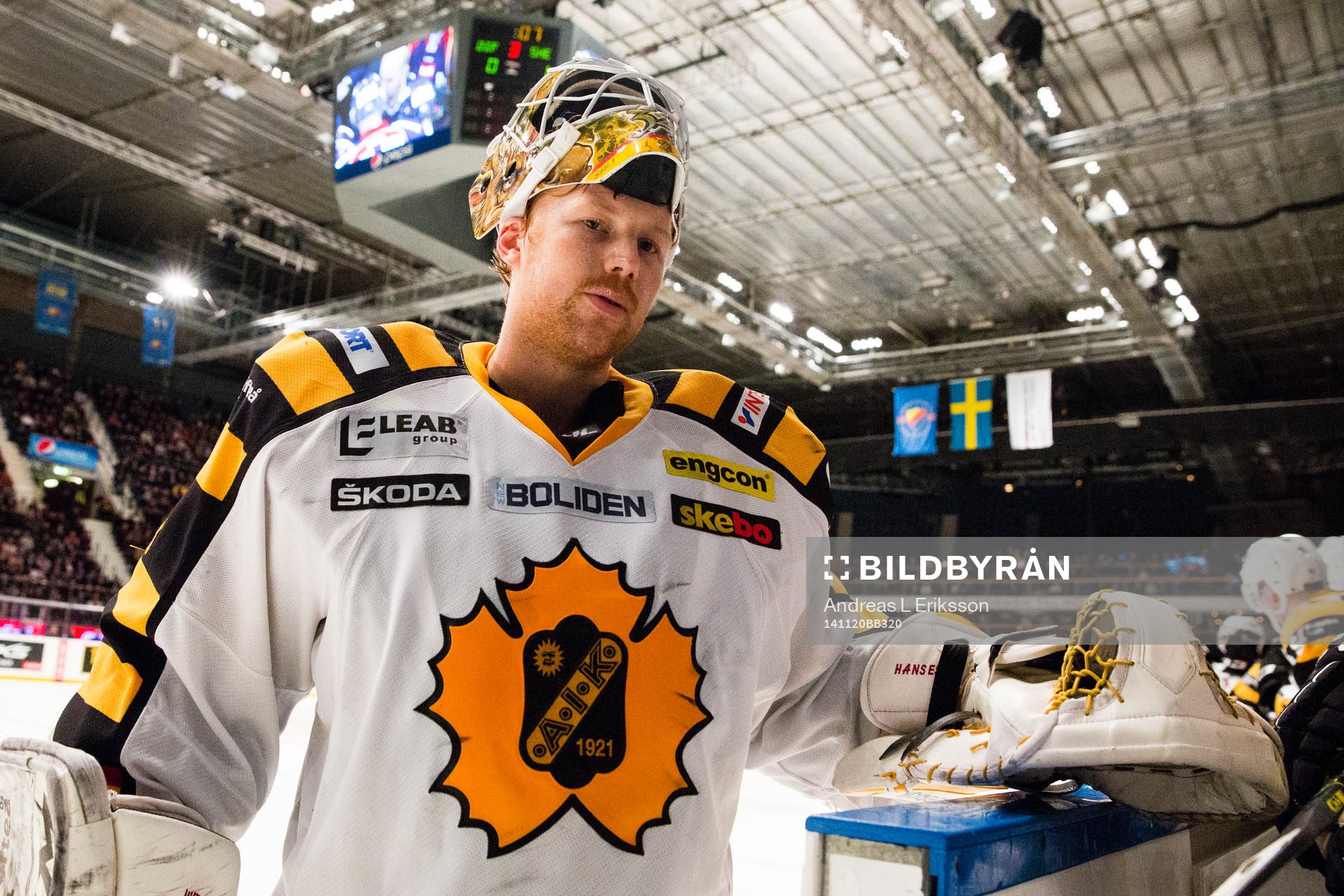 Skellefteås målvakt Erik Hanses