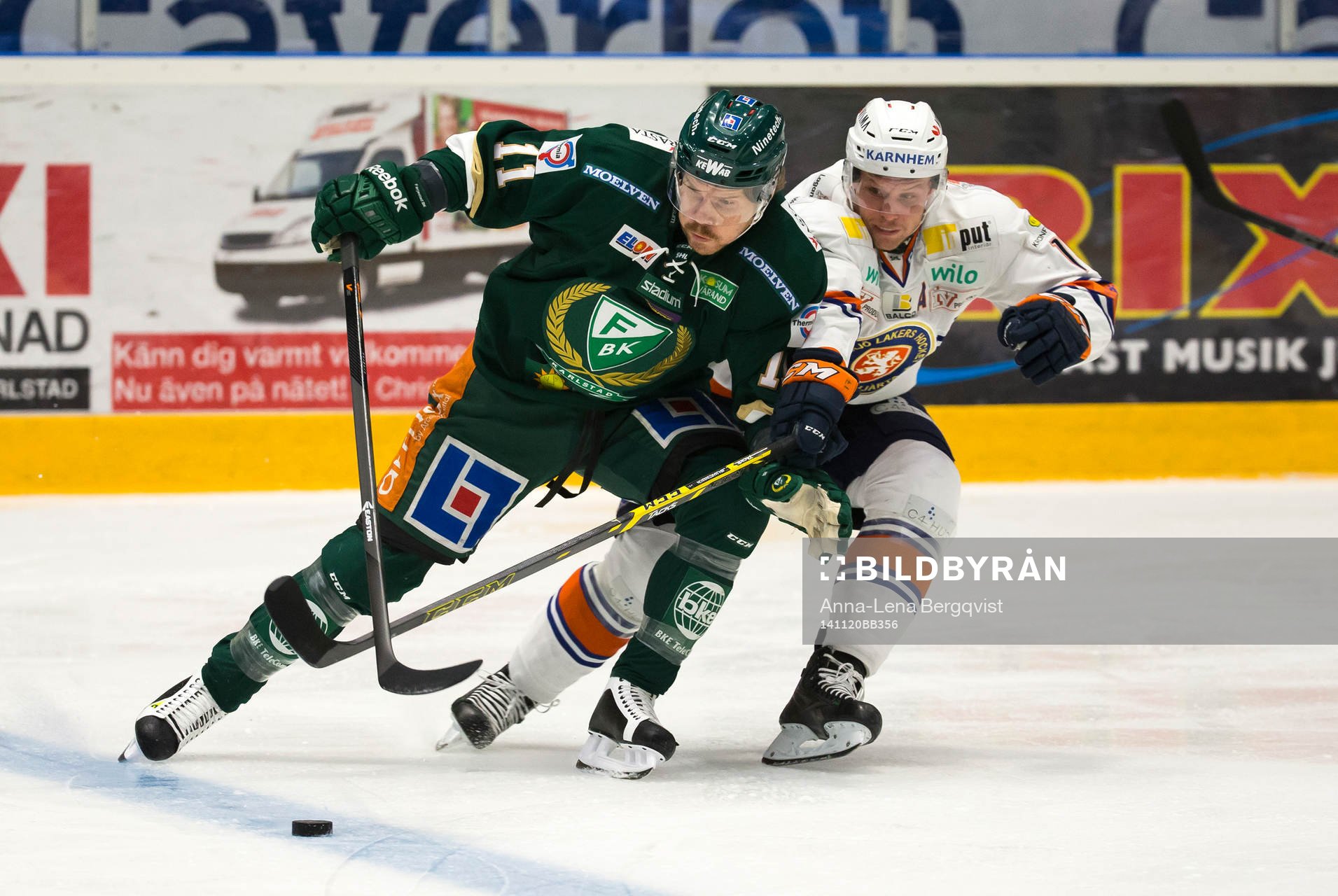 Färjestads Anssi Salmela och Alexander Johansson