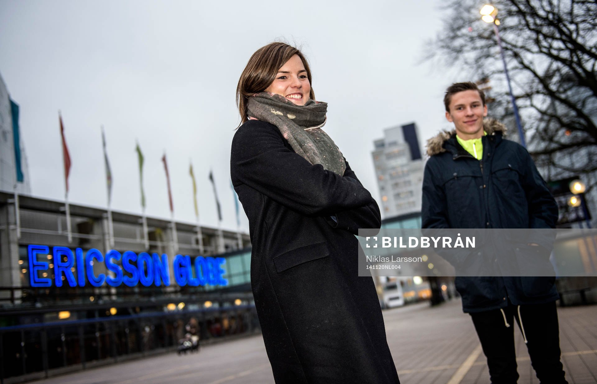 Susanna Kallur och Andreas Almgren under en presskonferens den 20 november 2014 i Stockholm.