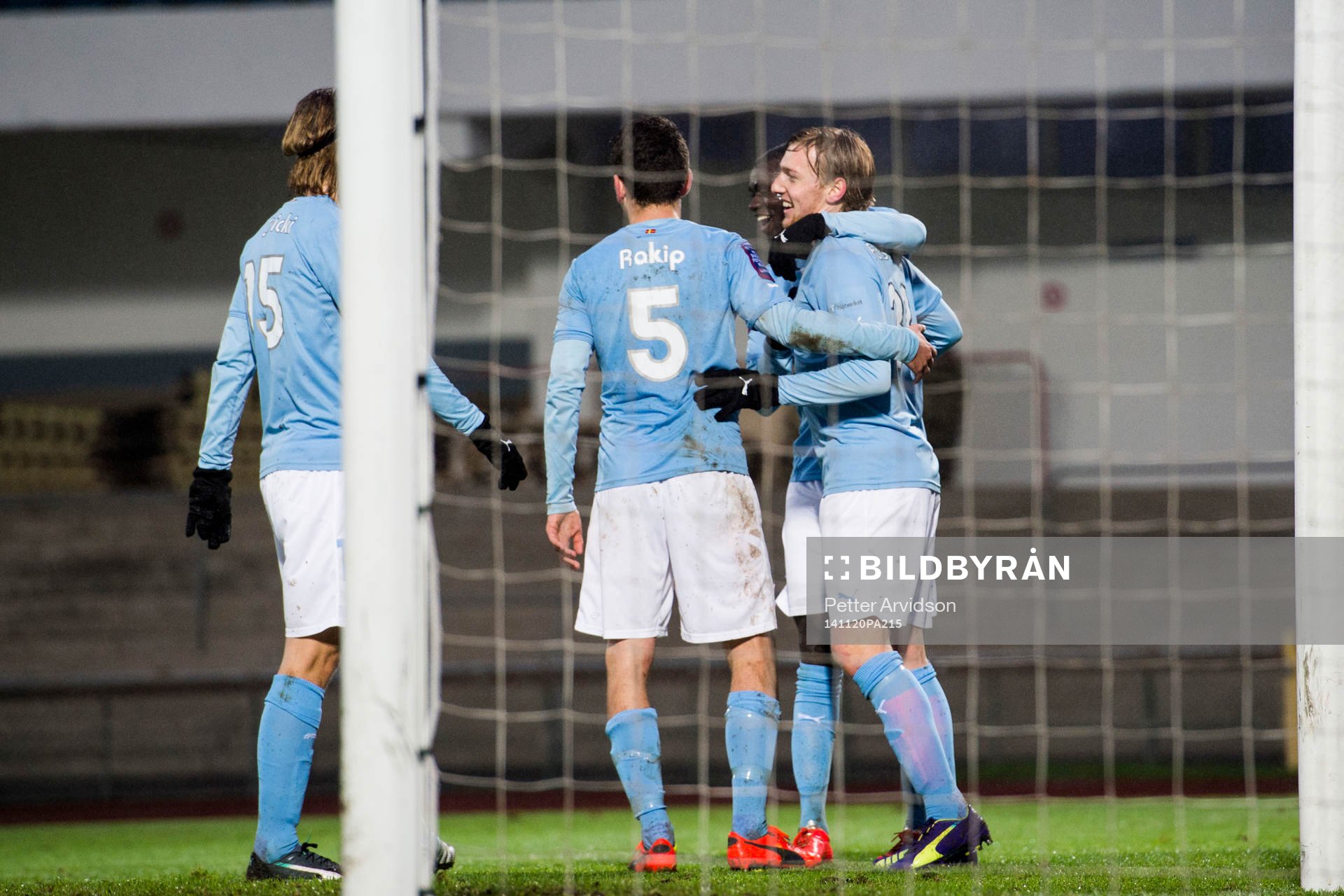 Malmö FFs spelare jublar