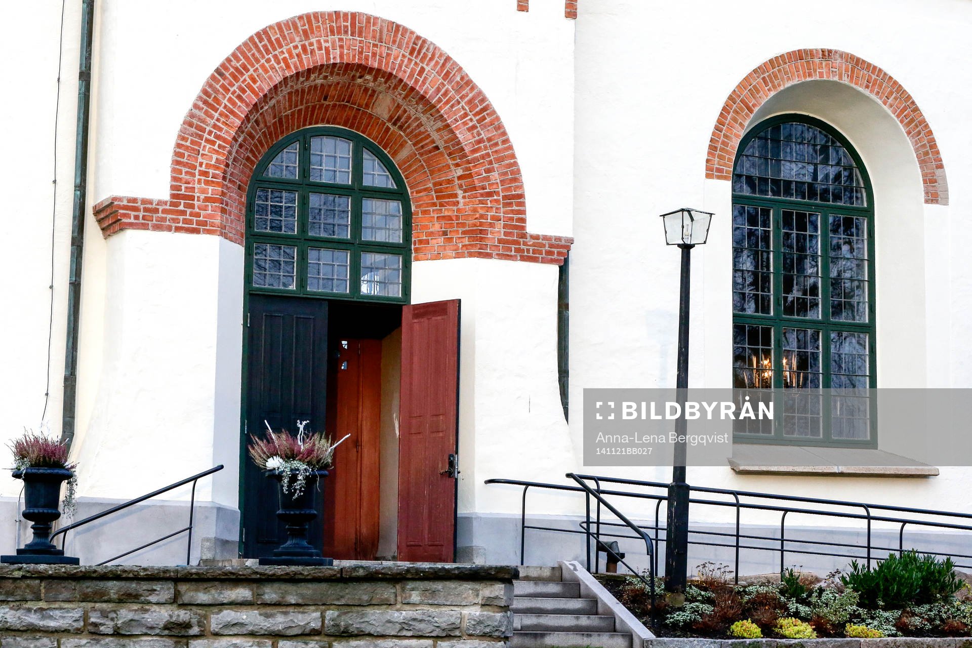 Ödeshögs kyrka under Klas Ingessons begravning den 21 november 2014 i Ödeshög.