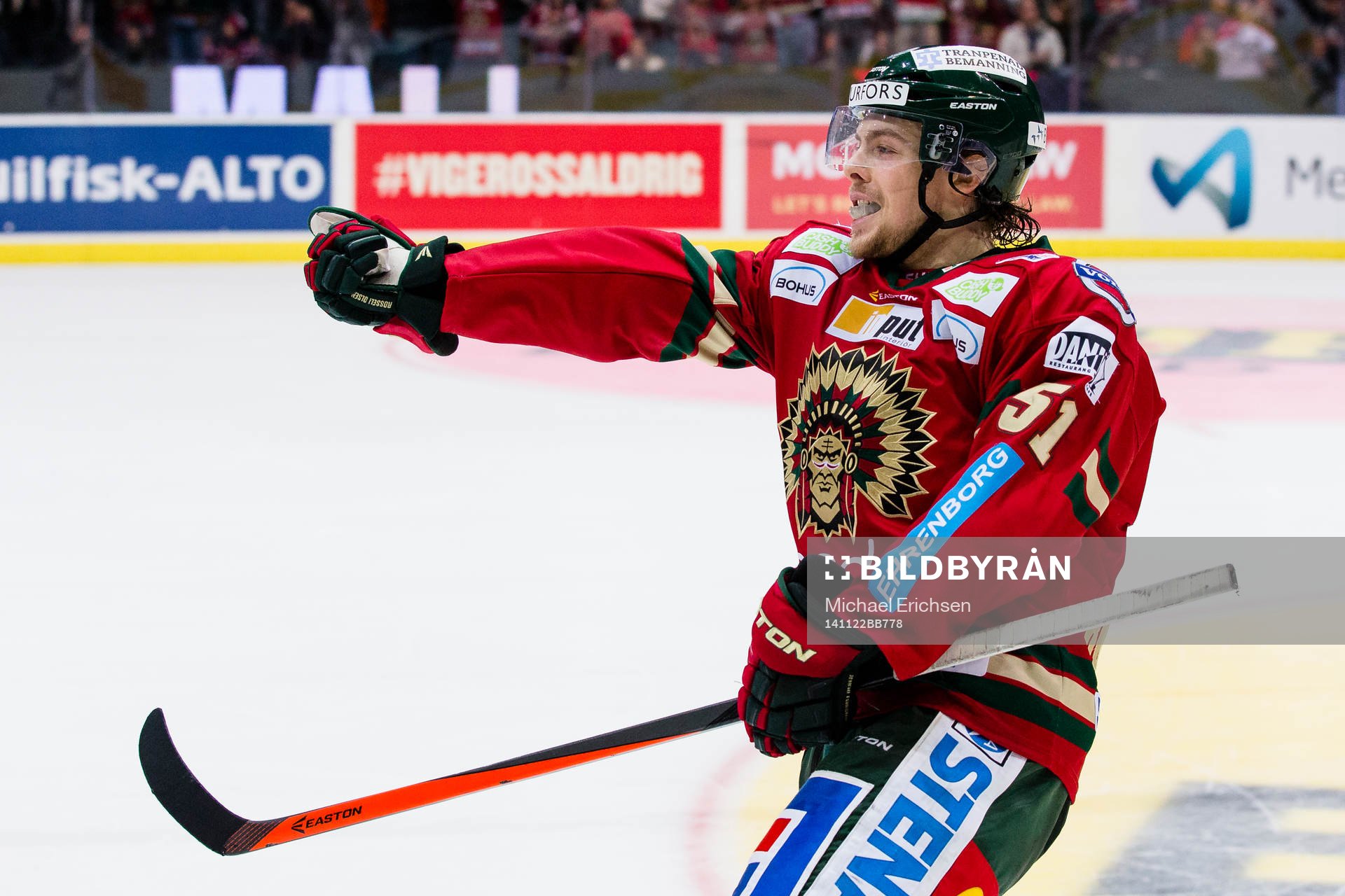 Frölundas Mats Rosseli Olsen jublar