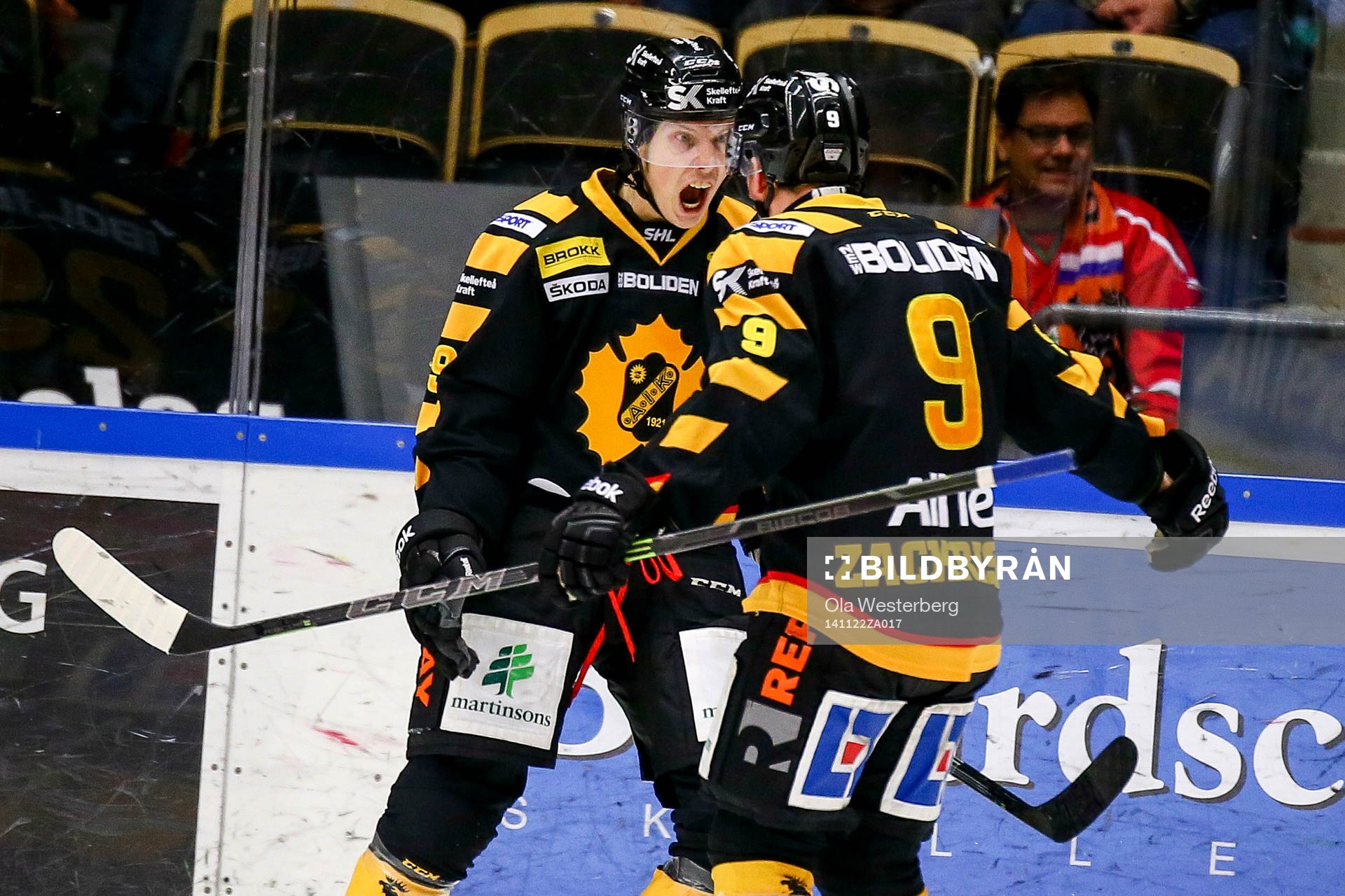 Skellefteås Oscar Sundqvist jublar