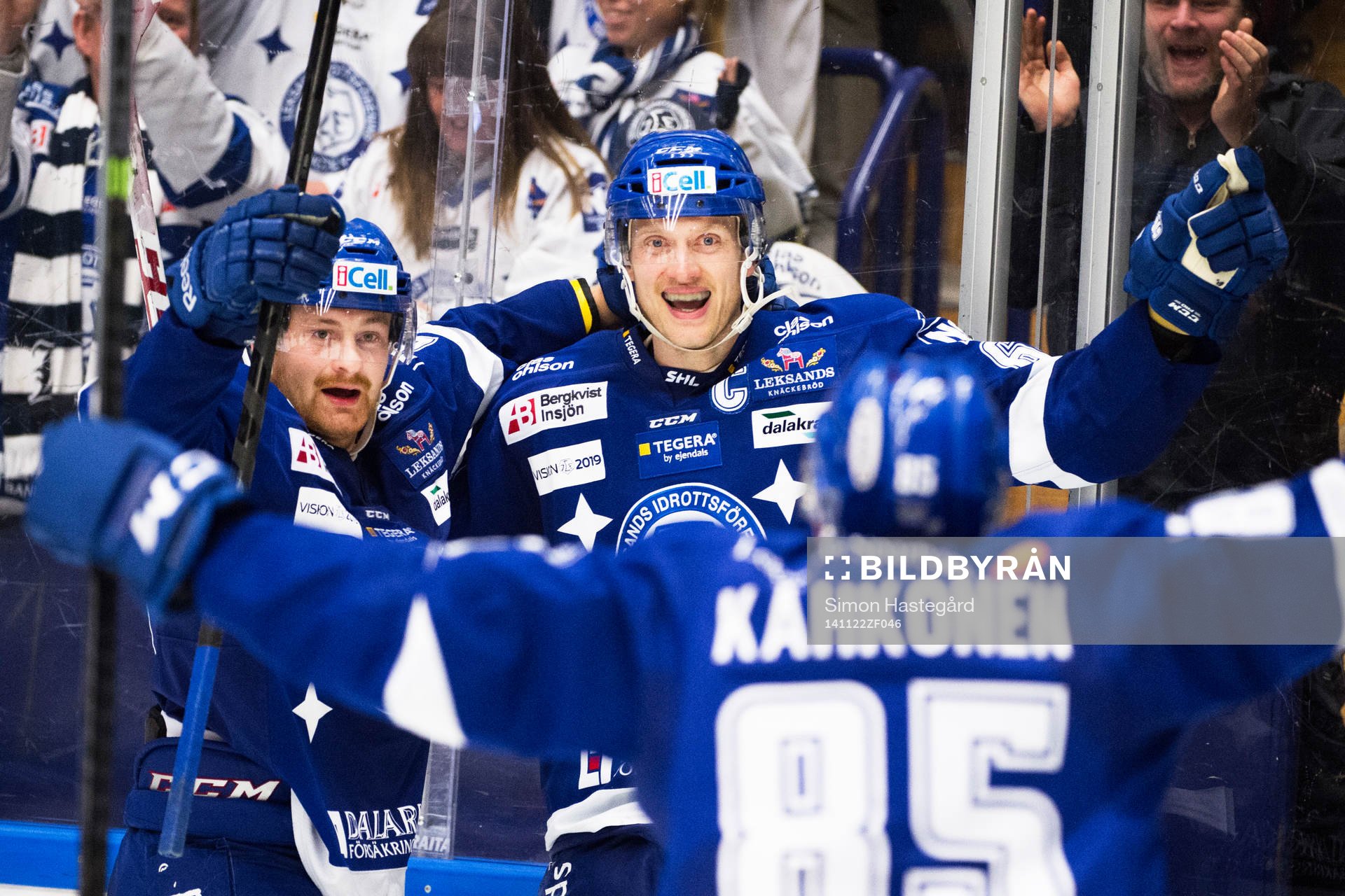 Leksands Mattias Ritola, Johan Ryno och Toni Kähkönen
