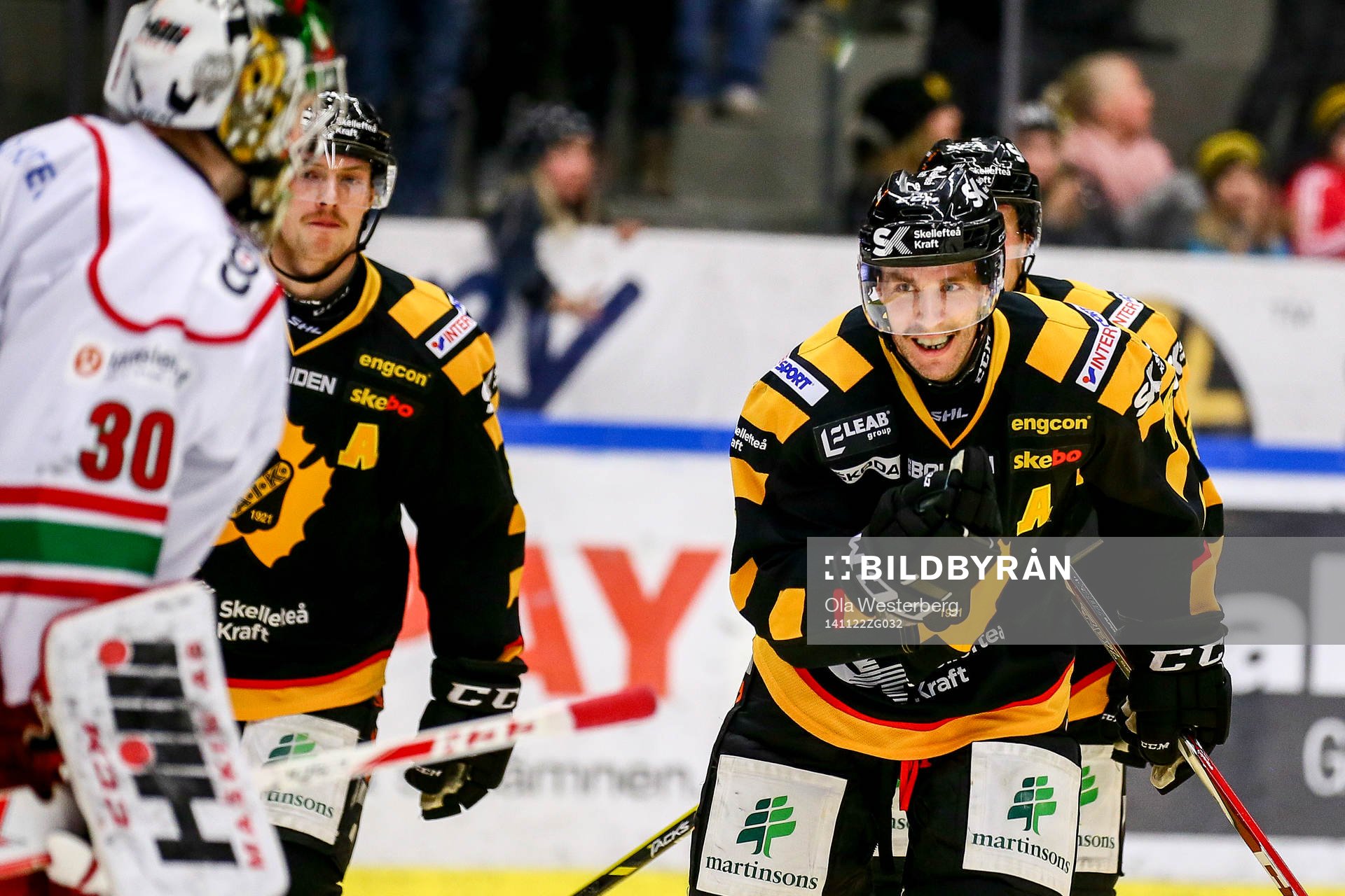 Skellefteås Pontus Petterström jublar