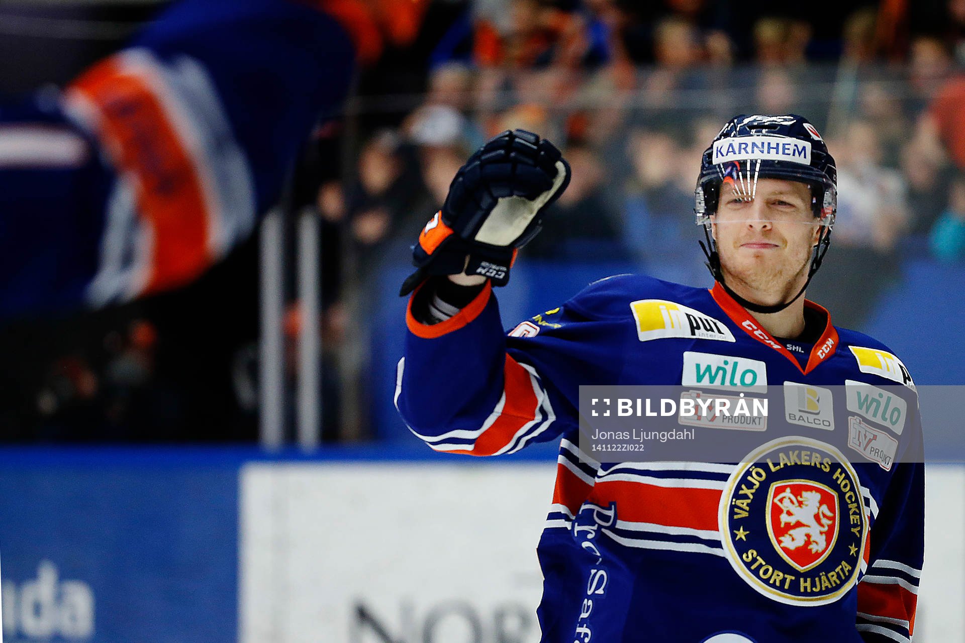 Växjös Nick Johnson jublar