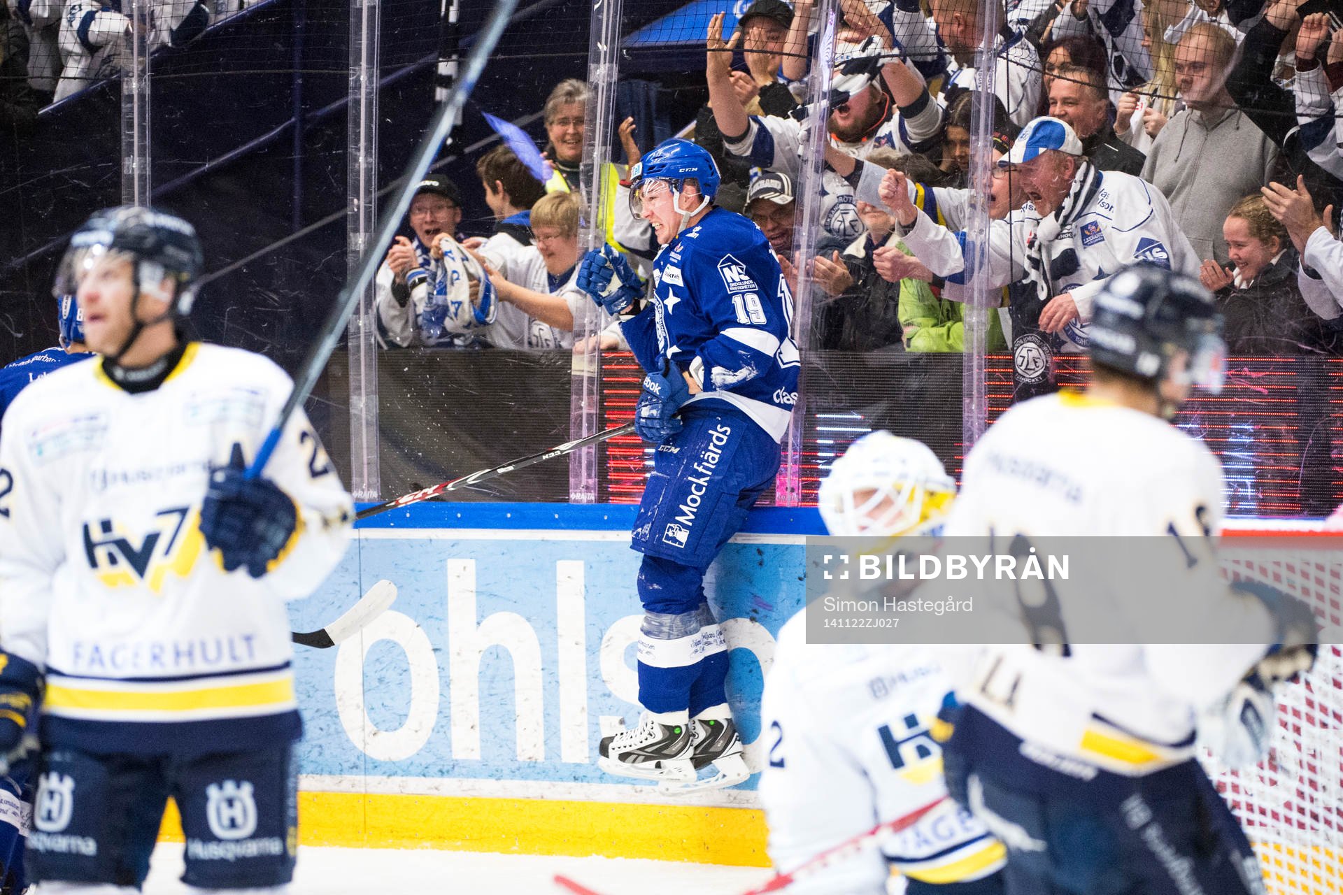 Leksands Tobias Forsberg jublar