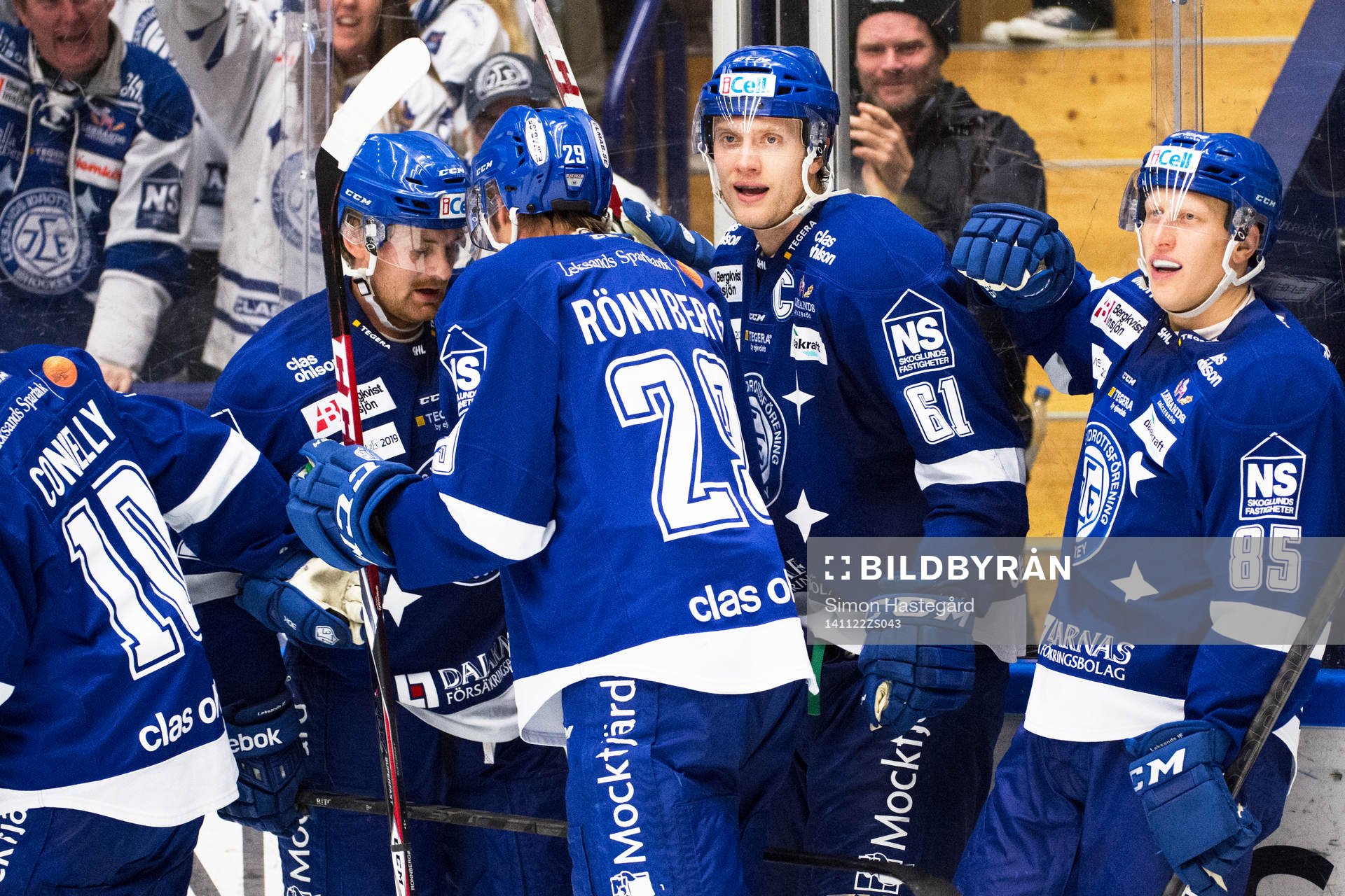 Leksands Mattias Ritola, Johan Ryno och Toni Kähkönen