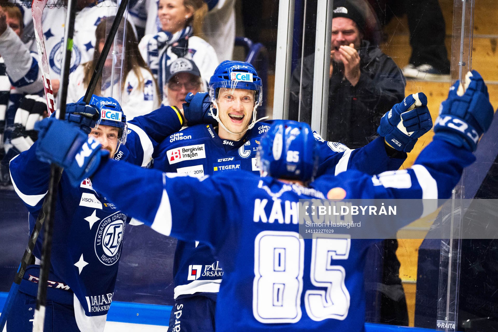 Leksands Mattias Ritola, Johan Ryno och Toni Kähkönen