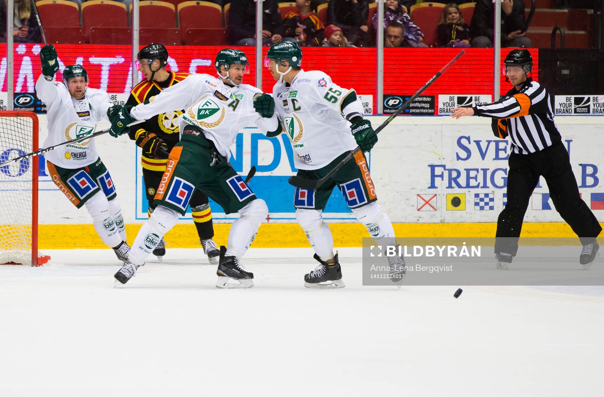 Färjestads Ole-Kristian Tollefsen jublar